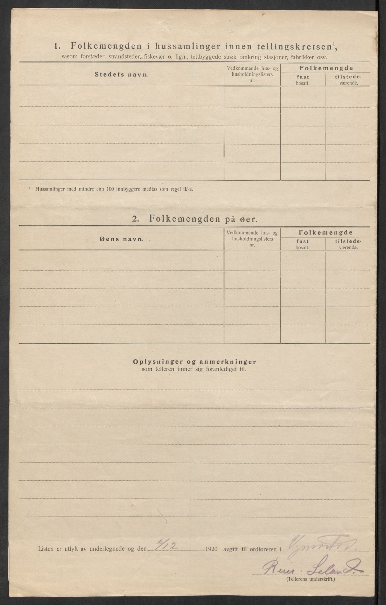 SAK, 1920 census for Vigmostad, 1920, p. 28