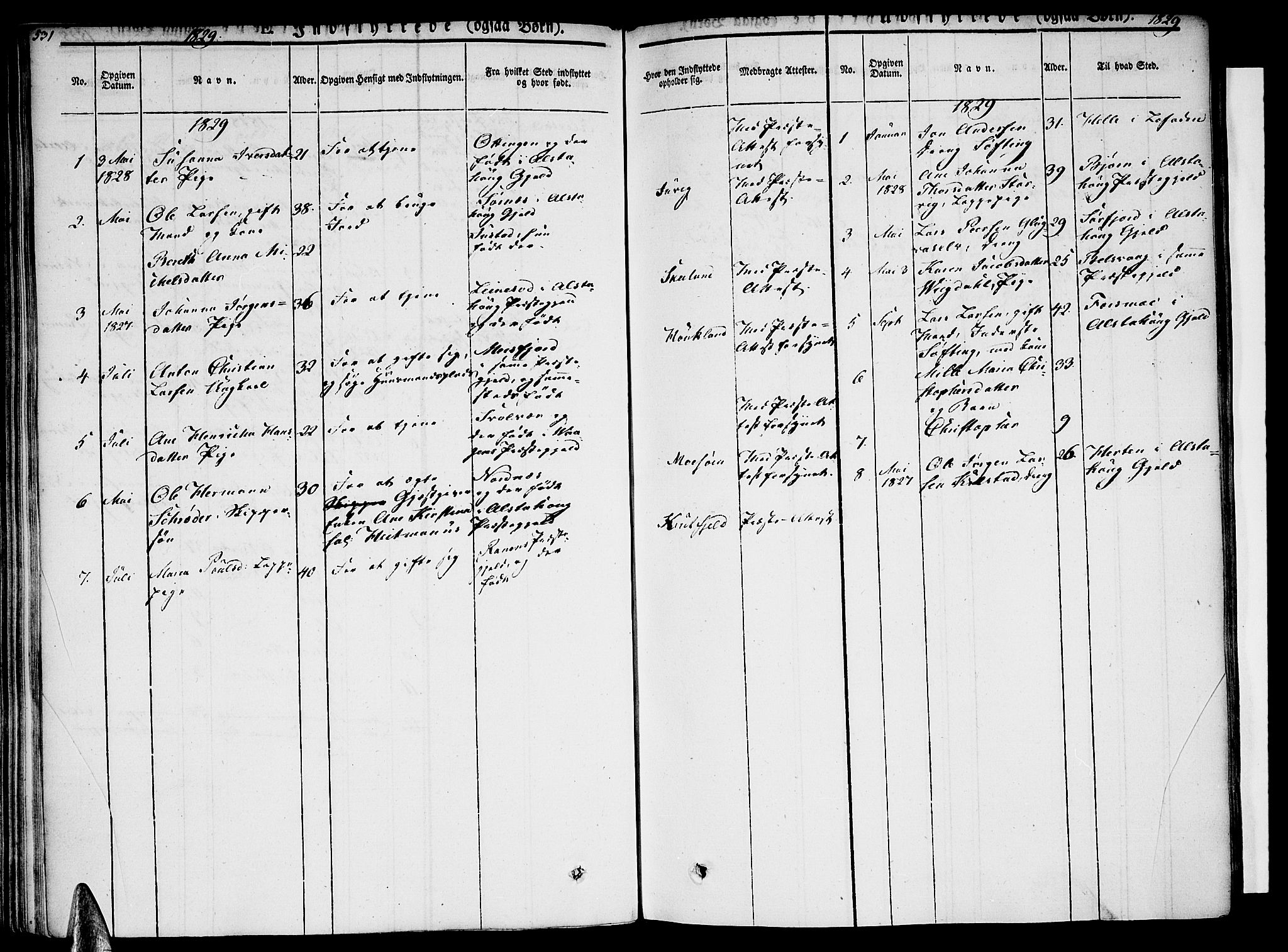 Ministerialprotokoller, klokkerbøker og fødselsregistre - Nordland, AV/SAT-A-1459/820/L0290: Parish register (official) no. 820A11, 1826-1845, p. 531