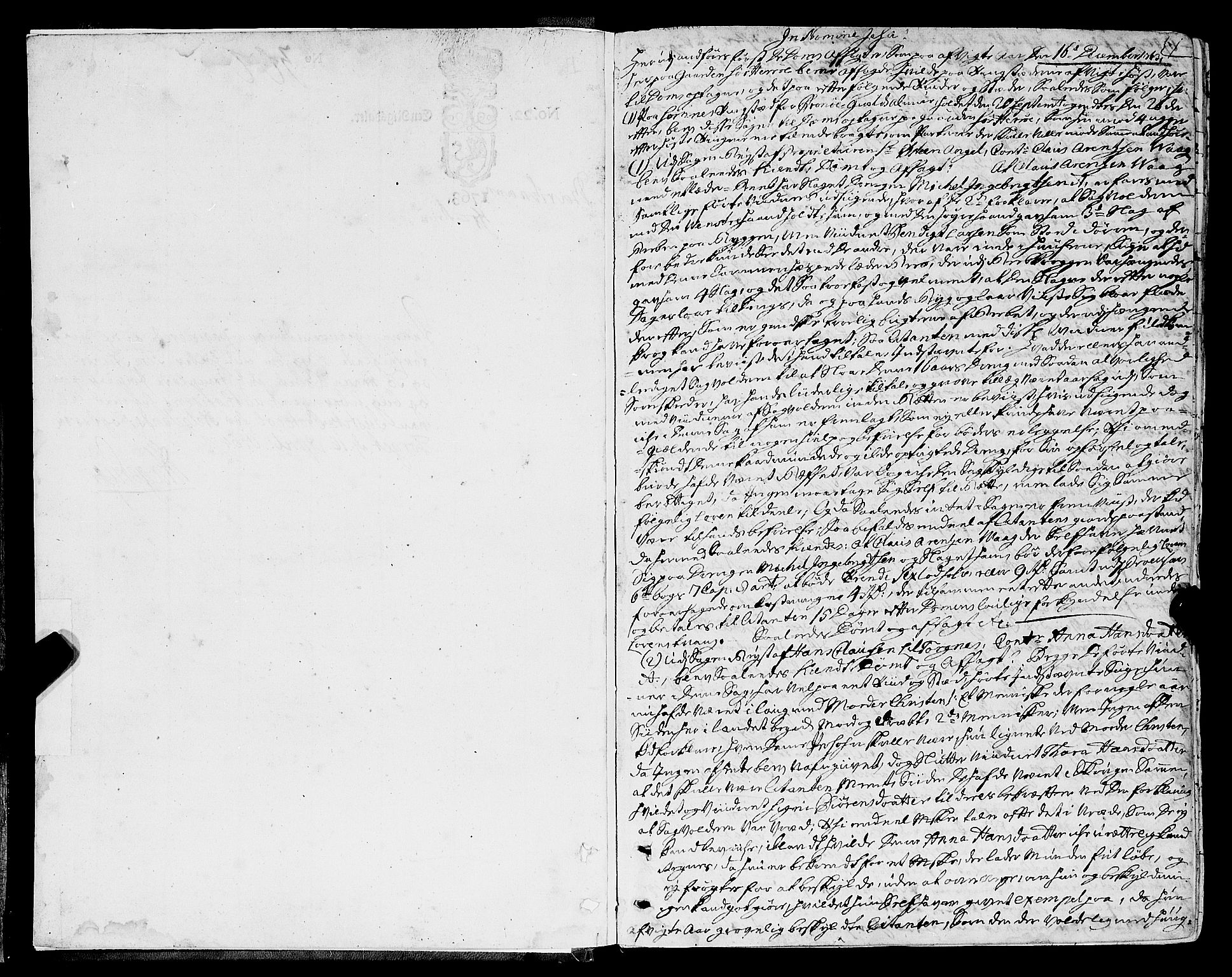 Helgeland sorenskriveri, AV/SAT-A-0004/1/1A/L0021: Tingbok 18A, 1763-1766, p. 0b-1a