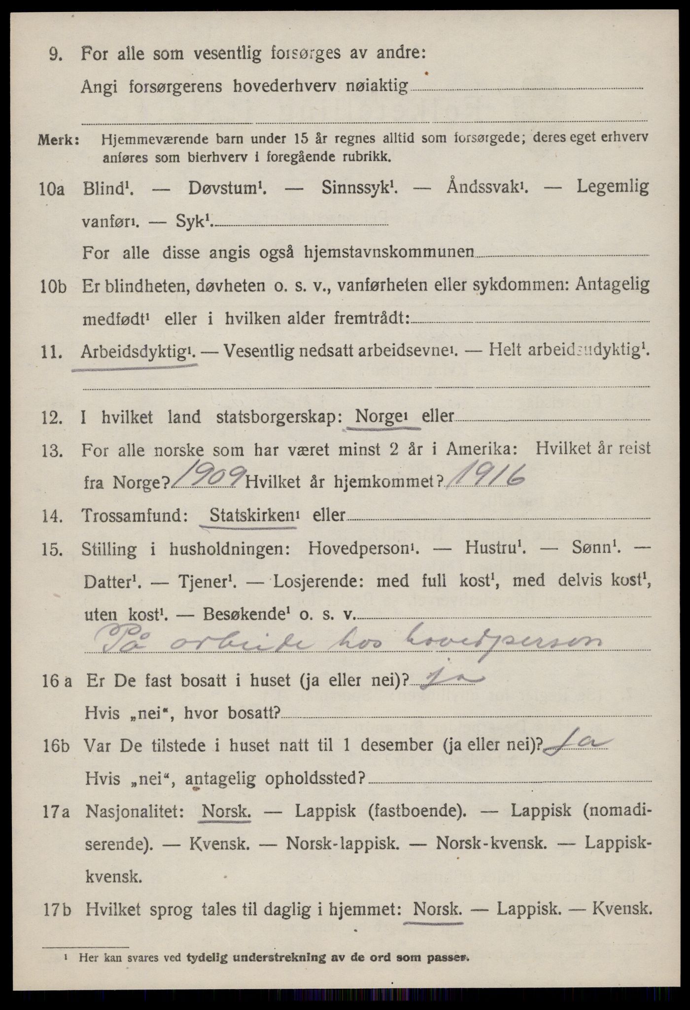 SAT, 1920 census for Meldal, 1920, p. 8864