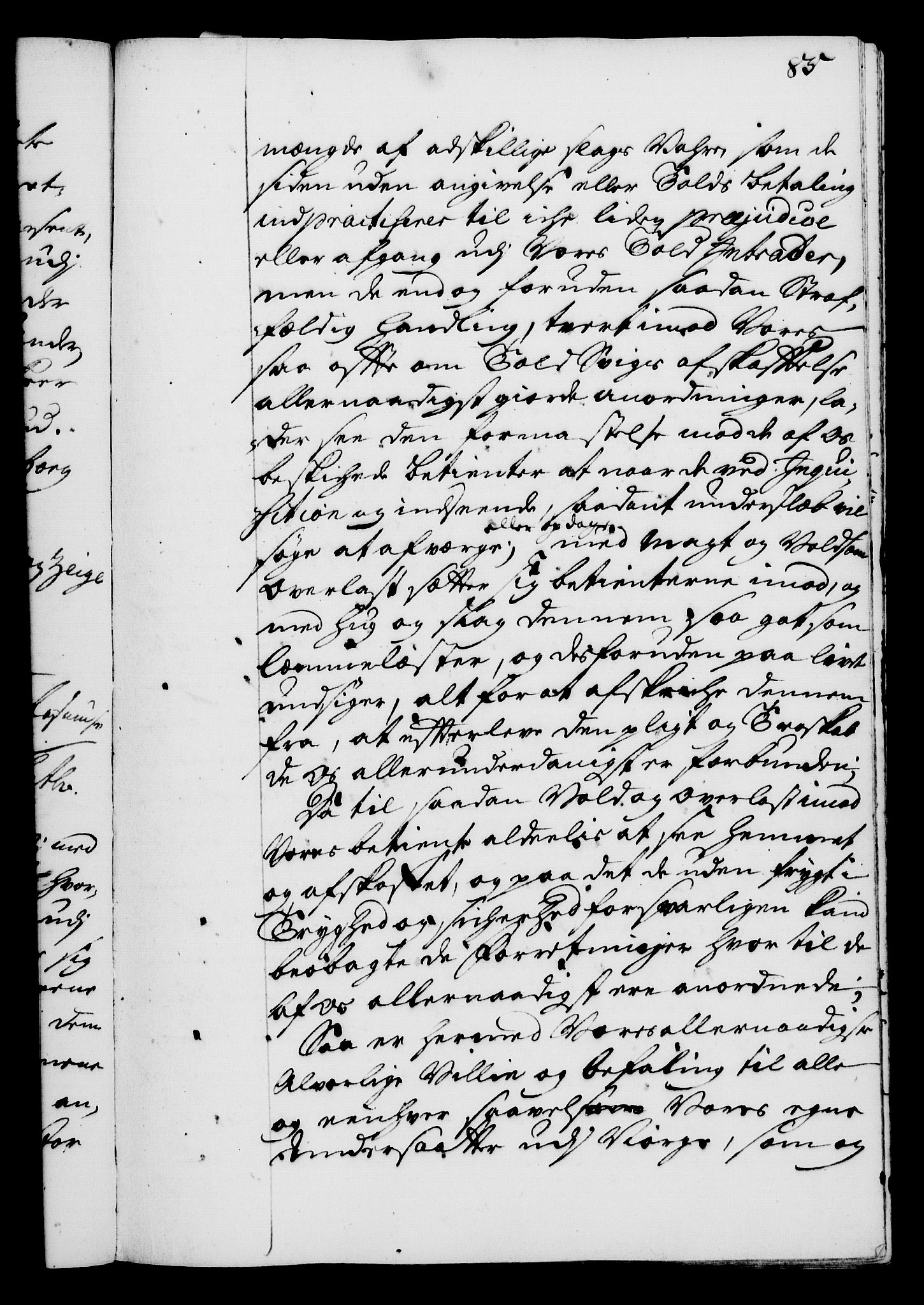 Rentekammeret, Kammerkanselliet, RA/EA-3111/G/Gg/Gga/L0003: Norsk ekspedisjonsprotokoll med register (merket RK 53.3), 1727-1734, p. 85