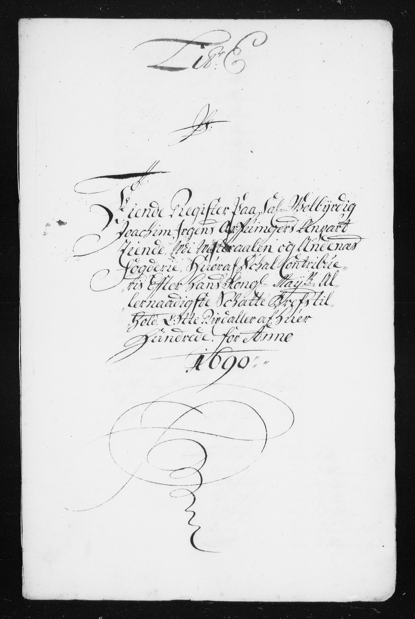 Rentekammeret inntil 1814, Reviderte regnskaper, Stiftamtstueregnskaper, Trondheim stiftamt og Nordland amt, RA/EA-6044/R/Rh/L0015: Nordland amt, 1690