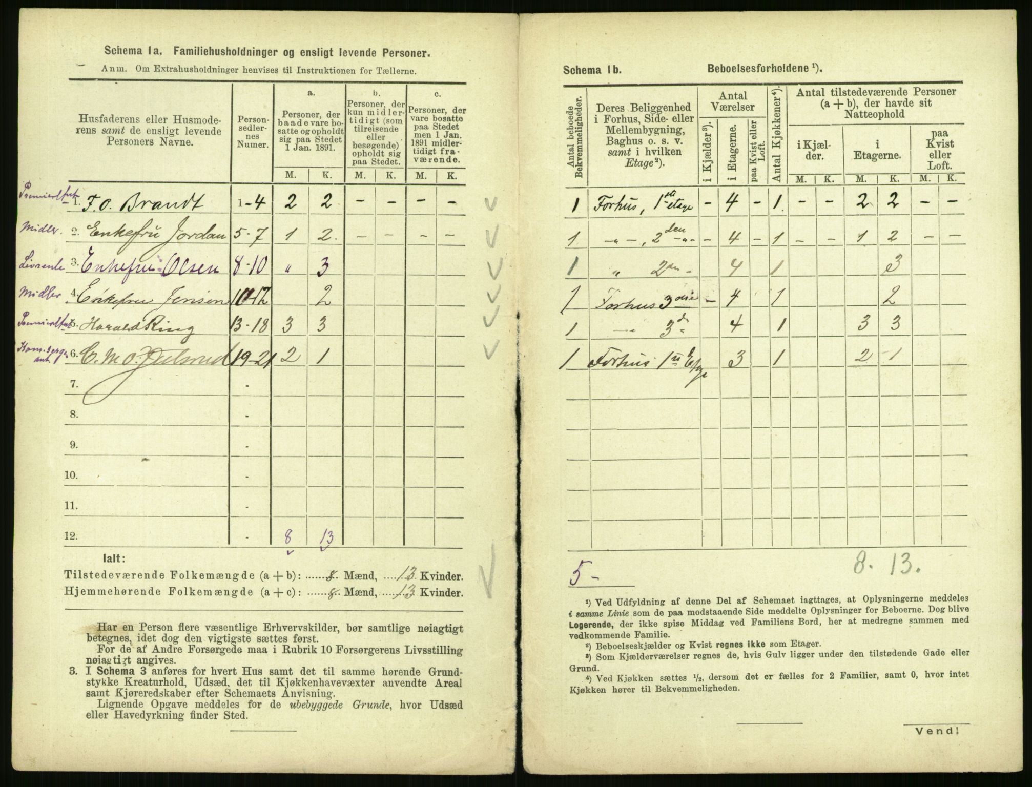 RA, 1891 census for 0301 Kristiania, 1891, p. 28514