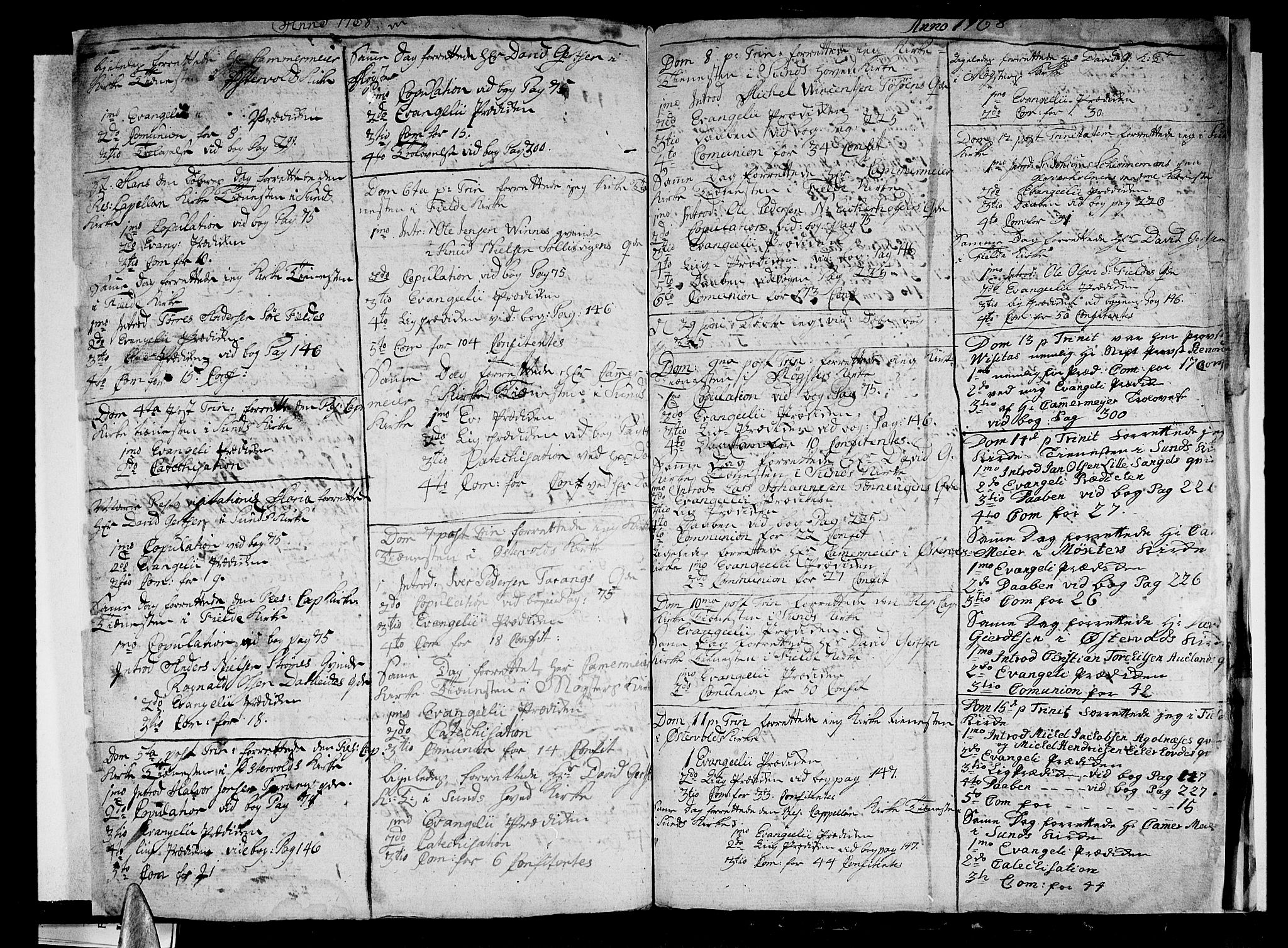 Sund sokneprestembete, AV/SAB-A-99930: Parish register (official) no. A 3, 1740-1769