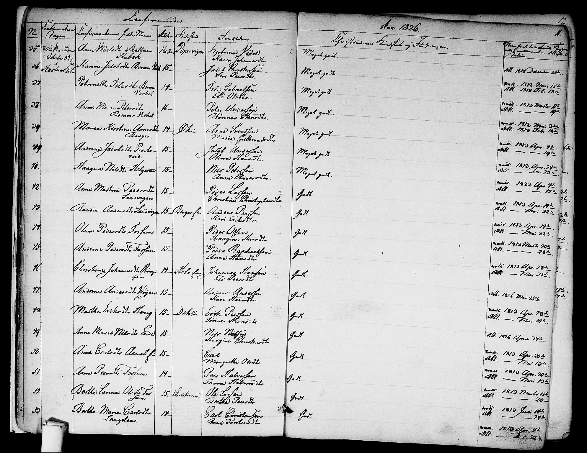 Asker prestekontor Kirkebøker, AV/SAO-A-10256a/F/Fa/L0009: Parish register (official) no. I 9, 1825-1878, p. 11