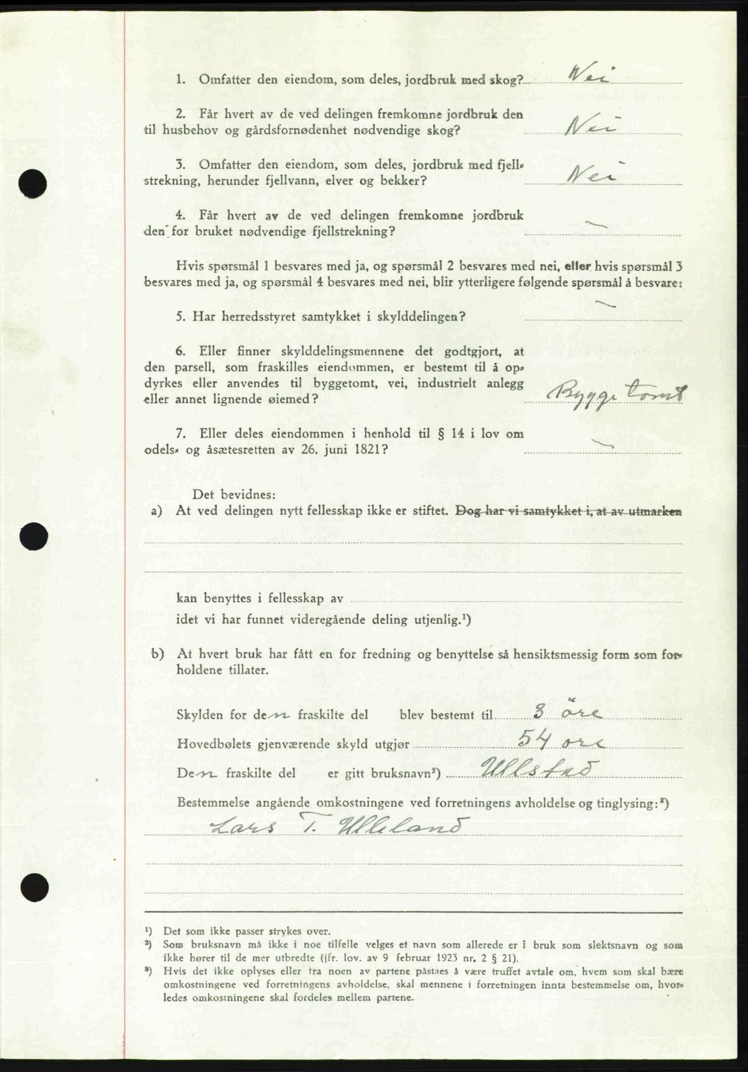 Romsdal sorenskriveri, AV/SAT-A-4149/1/2/2C: Mortgage book no. A21, 1946-1946, Diary no: : 2103/1946