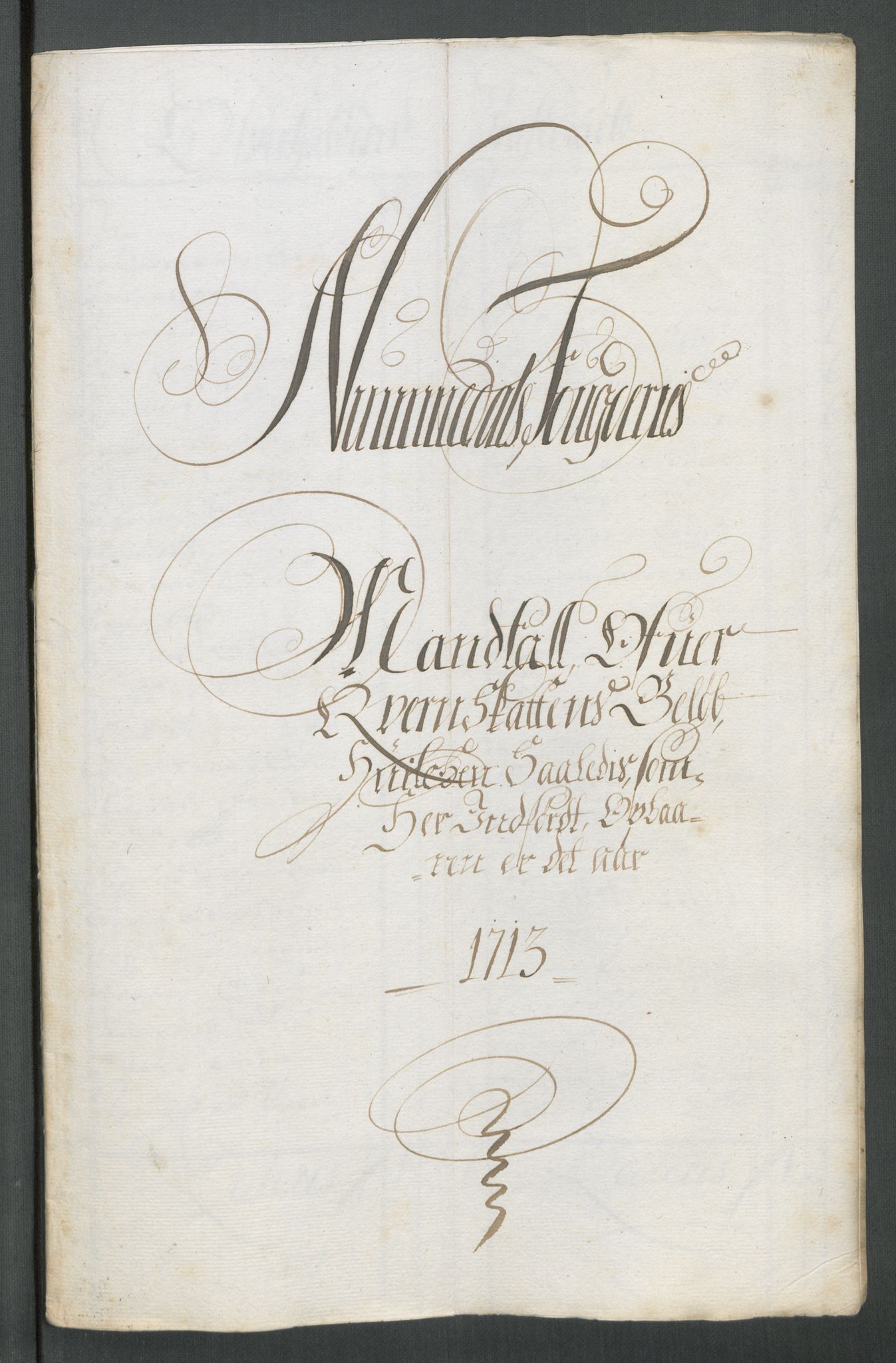 Rentekammeret inntil 1814, Reviderte regnskaper, Fogderegnskap, RA/EA-4092/R64/L4434: Fogderegnskap Namdal, 1713, p. 108