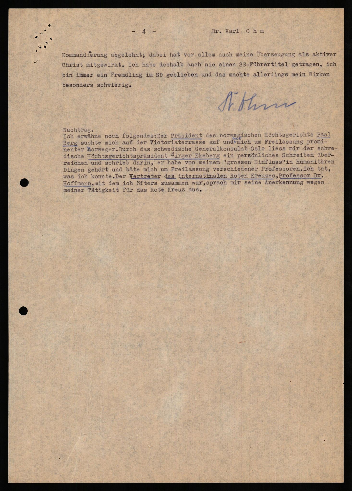 Forsvaret, Forsvarets overkommando II, RA/RAFA-3915/D/Db/L0024: CI Questionaires. Tyske okkupasjonsstyrker i Norge. Tyskere., 1945-1946, p. 498