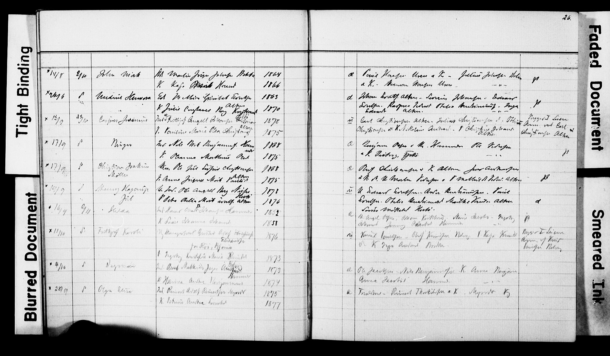 Ministerialprotokoller, klokkerbøker og fødselsregistre - Nordland, AV/SAT-A-1459/830/L0465: Parish register (copy) no. 830C07, 1891-1905, p. 26