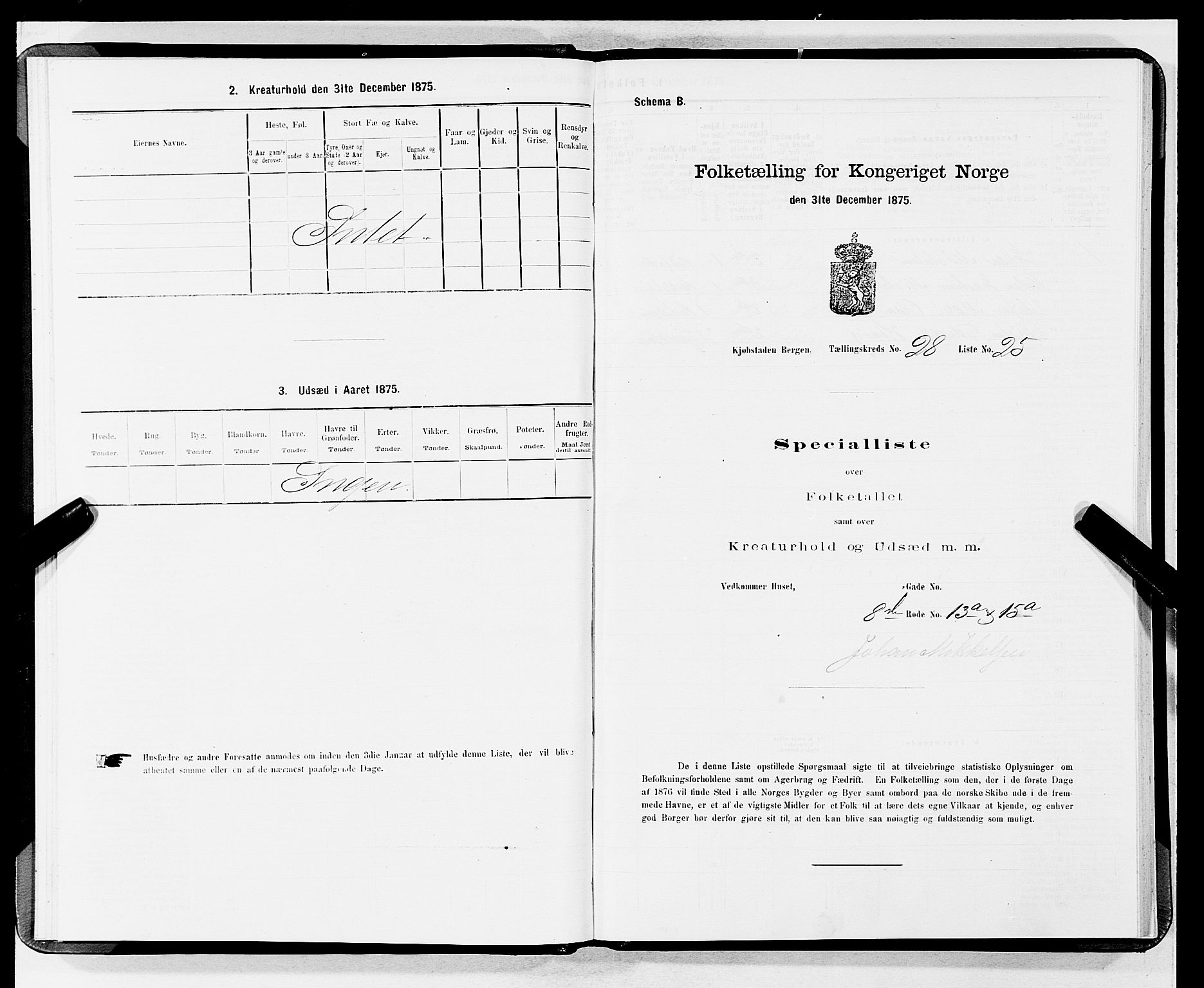 SAB, 1875 census for 1301 Bergen, 1875, p. 1455