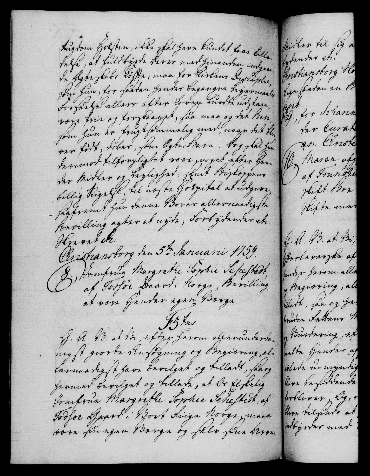 Danske Kanselli 1572-1799, RA/EA-3023/F/Fc/Fca/Fcaa/L0040: Norske registre, 1757-1759, p. 548b