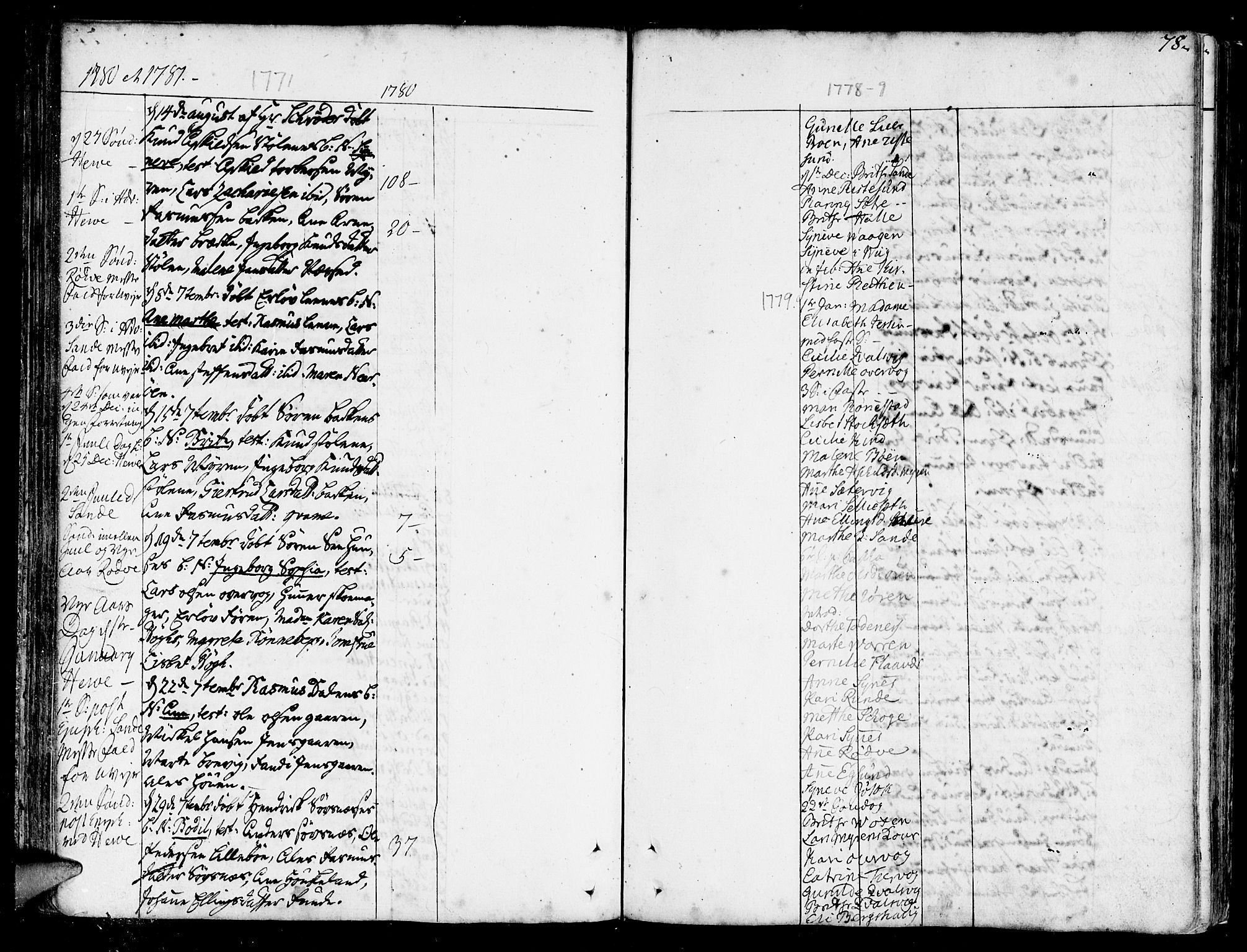 Ministerialprotokoller, klokkerbøker og fødselsregistre - Møre og Romsdal, SAT/A-1454/507/L0067: Parish register (official) no. 507A02, 1767-1788, p. 78