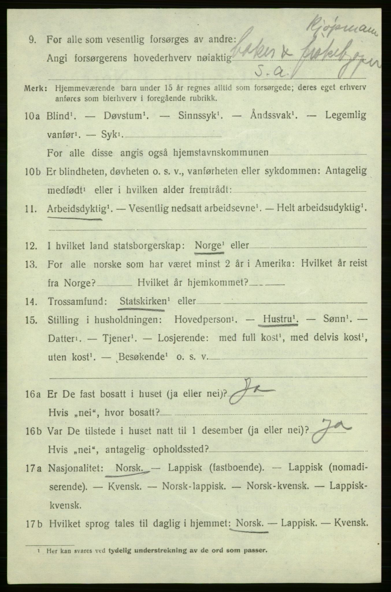 SATØ, 1920 census for Måsøy, 1920, p. 2207