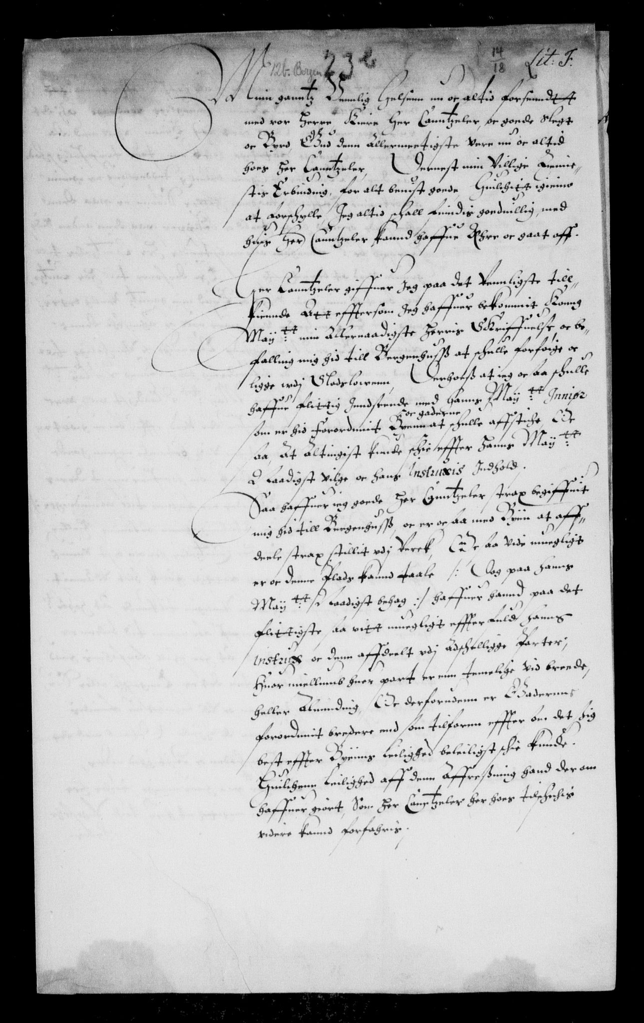 Danske Kanselli, Skapsaker, AV/RA-EA-4061/F/L0055: Skap 14, pakke 18A-18B, litra Ø, 1607-1704, p. 37