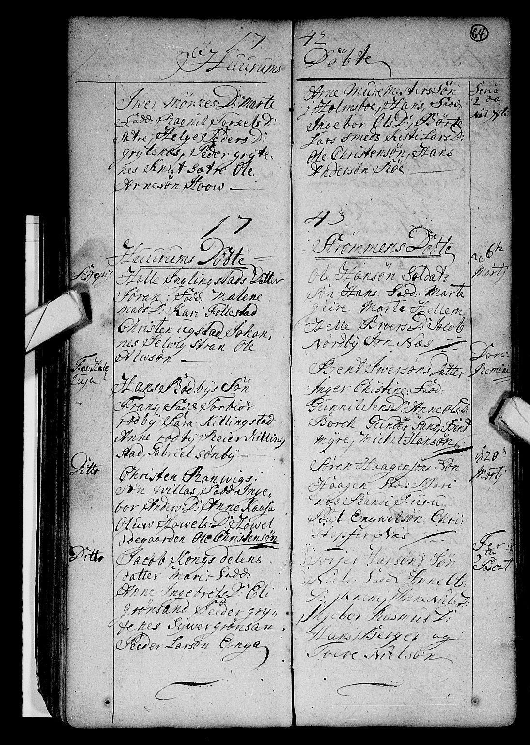 Hurum kirkebøker, AV/SAKO-A-229/F/Fa/L0002: Parish register (official) no. 2, 1733-1757, p. 64