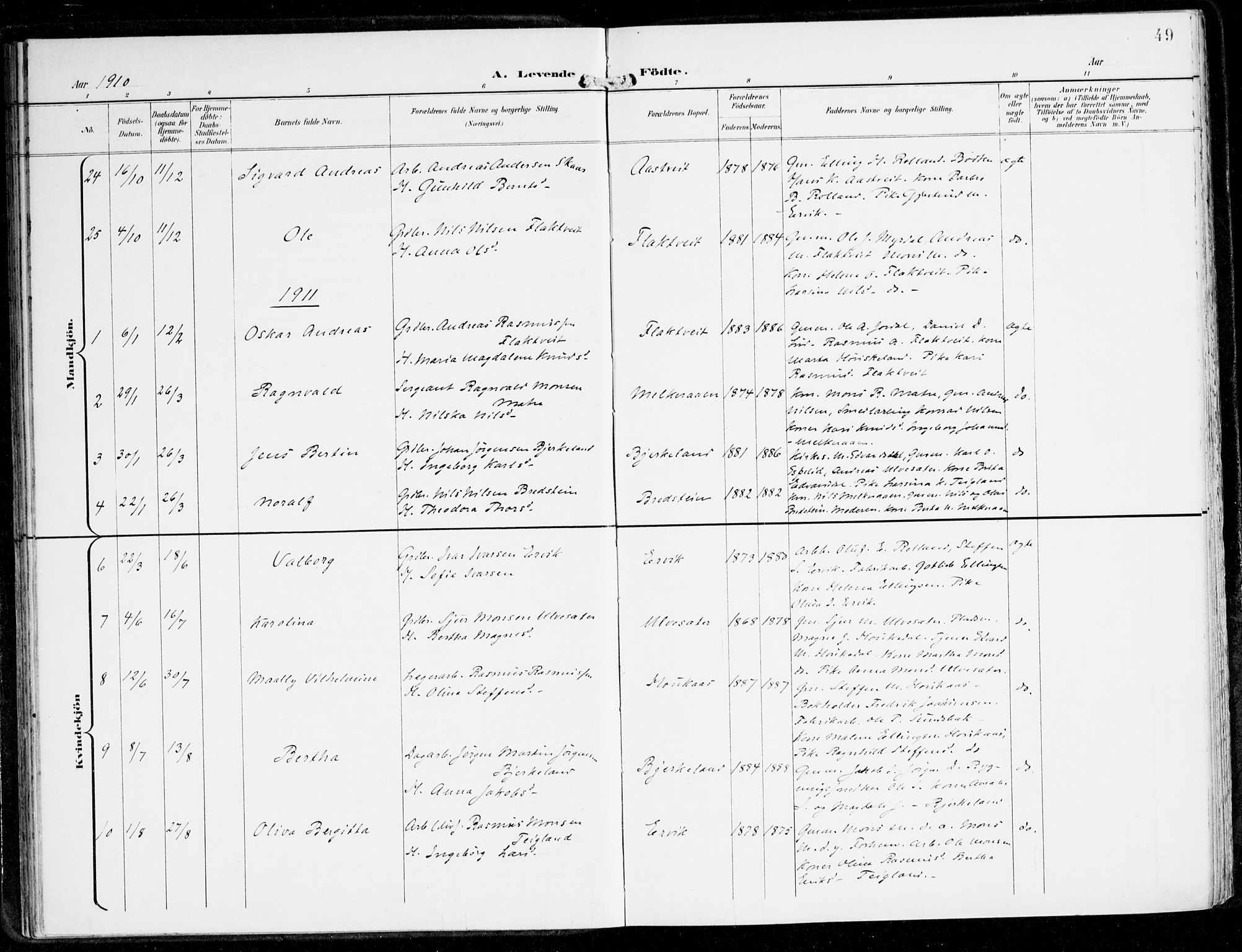 Hamre sokneprestembete, AV/SAB-A-75501/H/Ha/Haa/Haad/L0002: Parish register (official) no. D 2, 1899-1916, p. 49