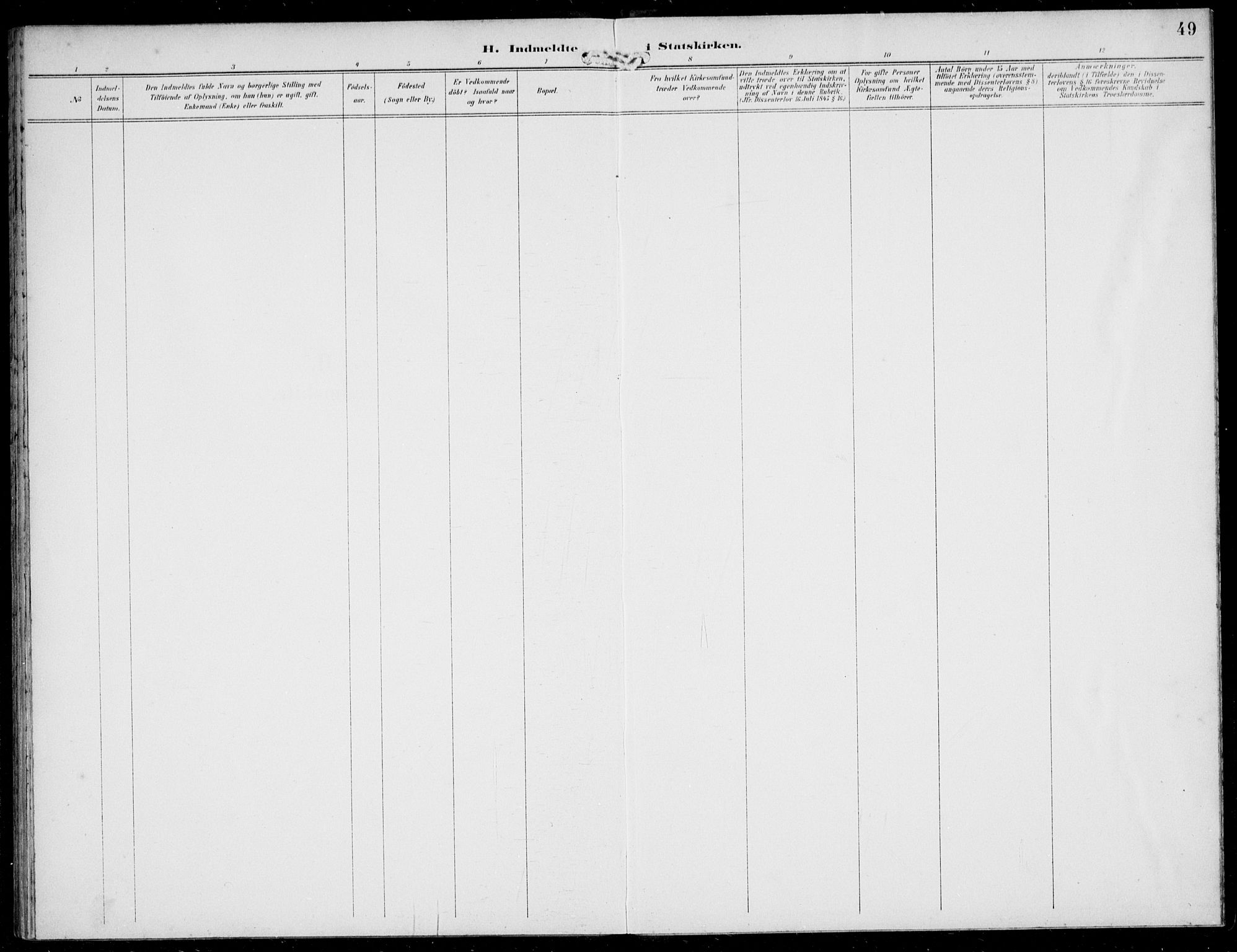 Solund sokneprestembete, SAB/A-81401: Parish register (official) no. B  1, 1891-1901, p. 49