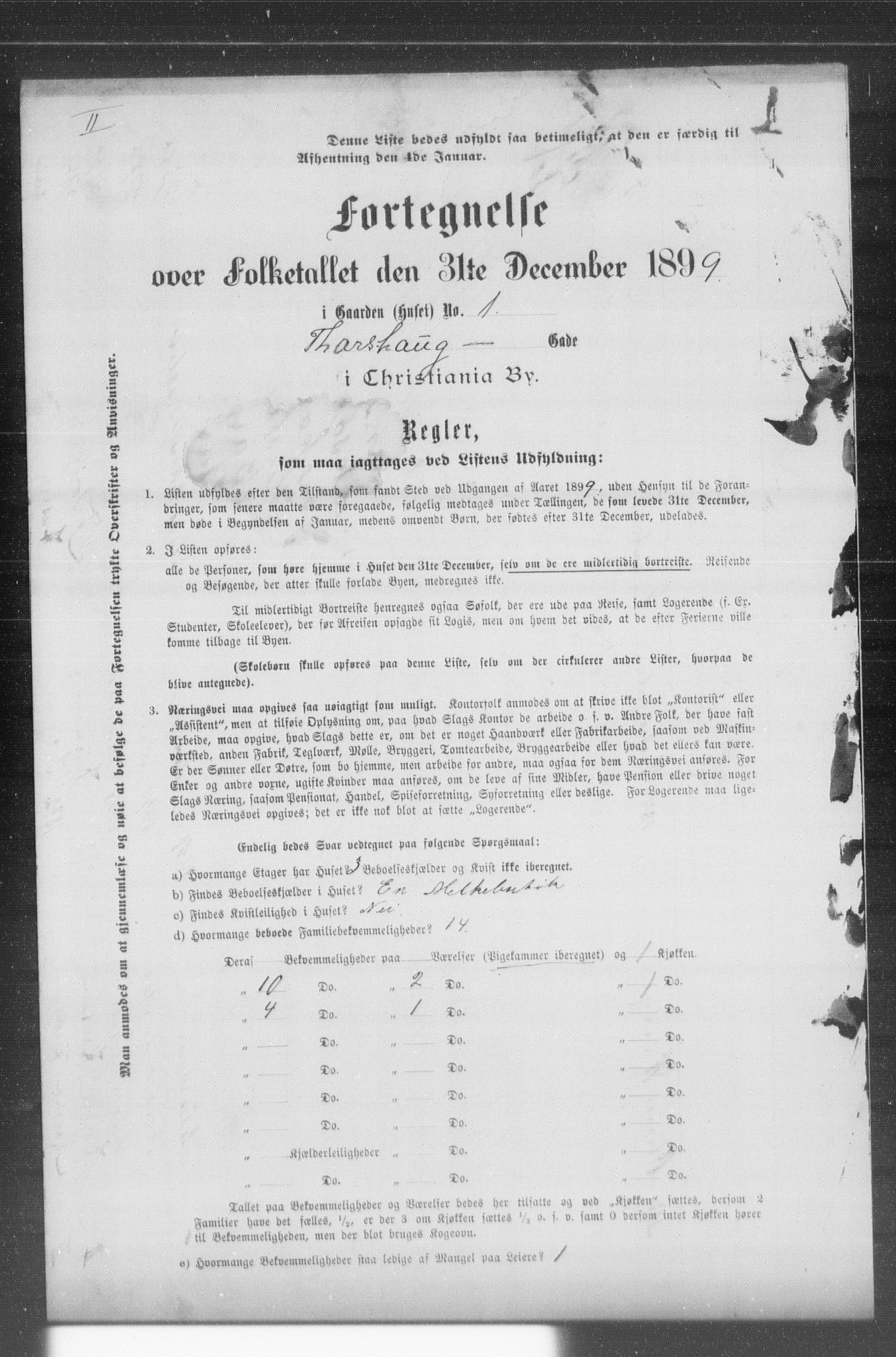 OBA, Municipal Census 1899 for Kristiania, 1899, p. 14197