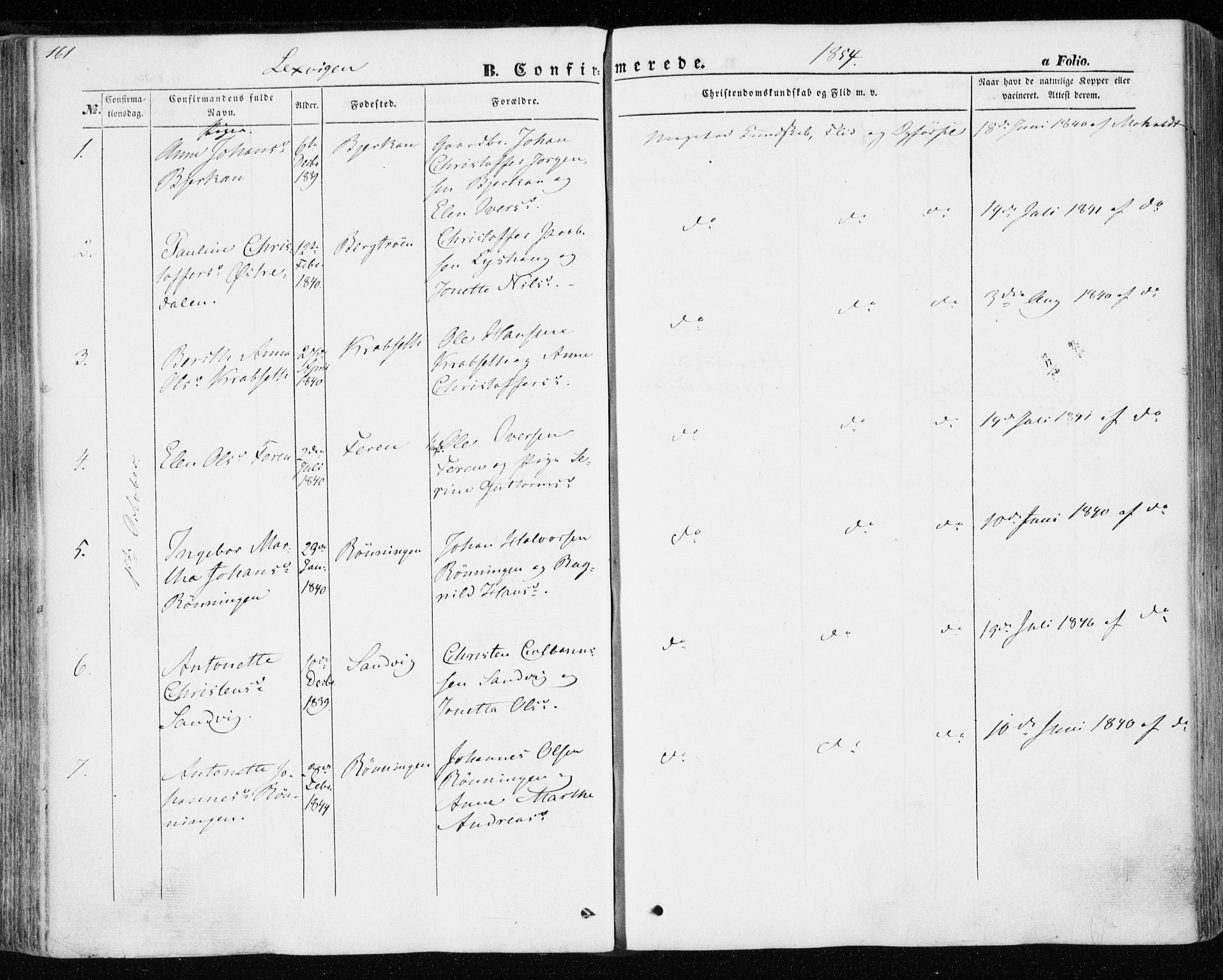 Ministerialprotokoller, klokkerbøker og fødselsregistre - Nord-Trøndelag, SAT/A-1458/701/L0008: Parish register (official) no. 701A08 /1, 1854-1863, p. 161