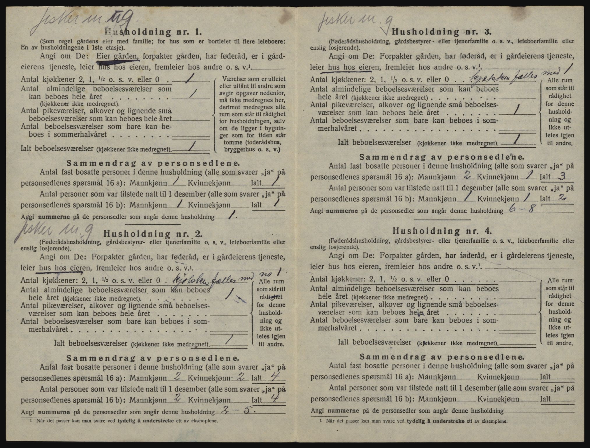 SATØ, 1920 census for , 1920, p. 445