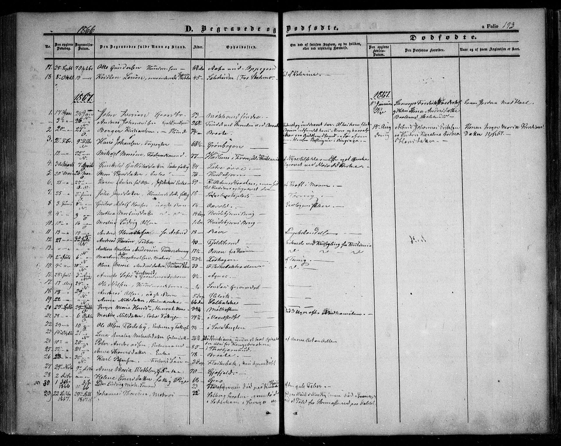 Nesodden prestekontor Kirkebøker, AV/SAO-A-10013/F/Fa/L0007: Parish register (official) no. I 7, 1848-1868, p. 193