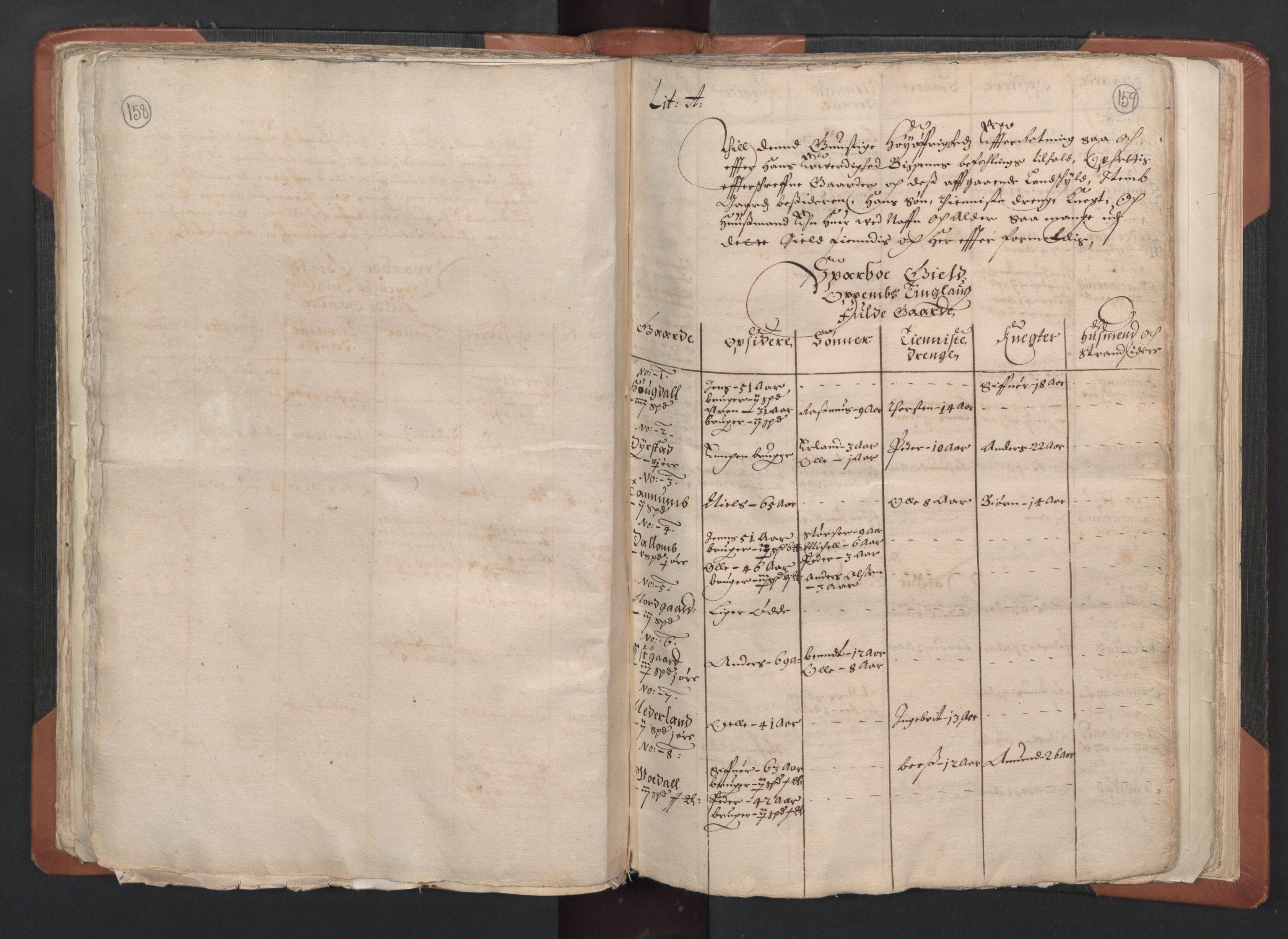 RA, Vicar's Census 1664-1666, no. 33: Innherad deanery, 1664-1666, p. 158-159