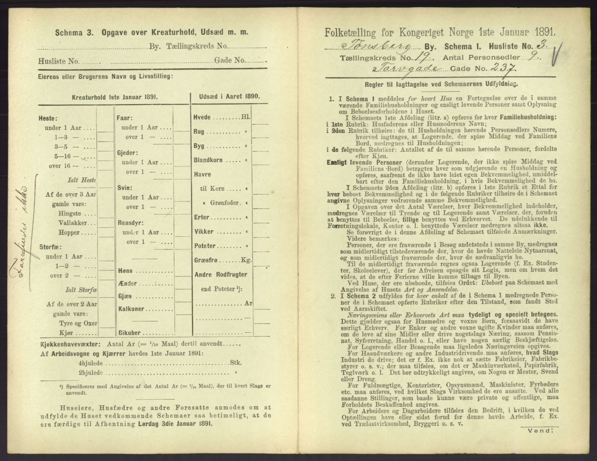 RA, 1891 census for 0705 Tønsberg, 1891, p. 654