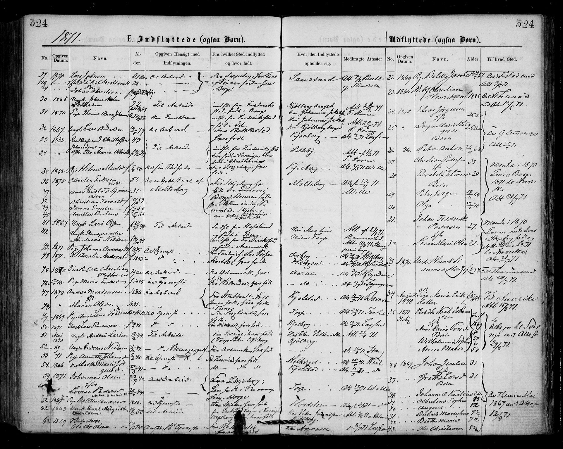 Borge prestekontor Kirkebøker, SAO/A-10903/F/Fa/L0006: Parish register (official) no. I 6, 1861-1874, p. 324