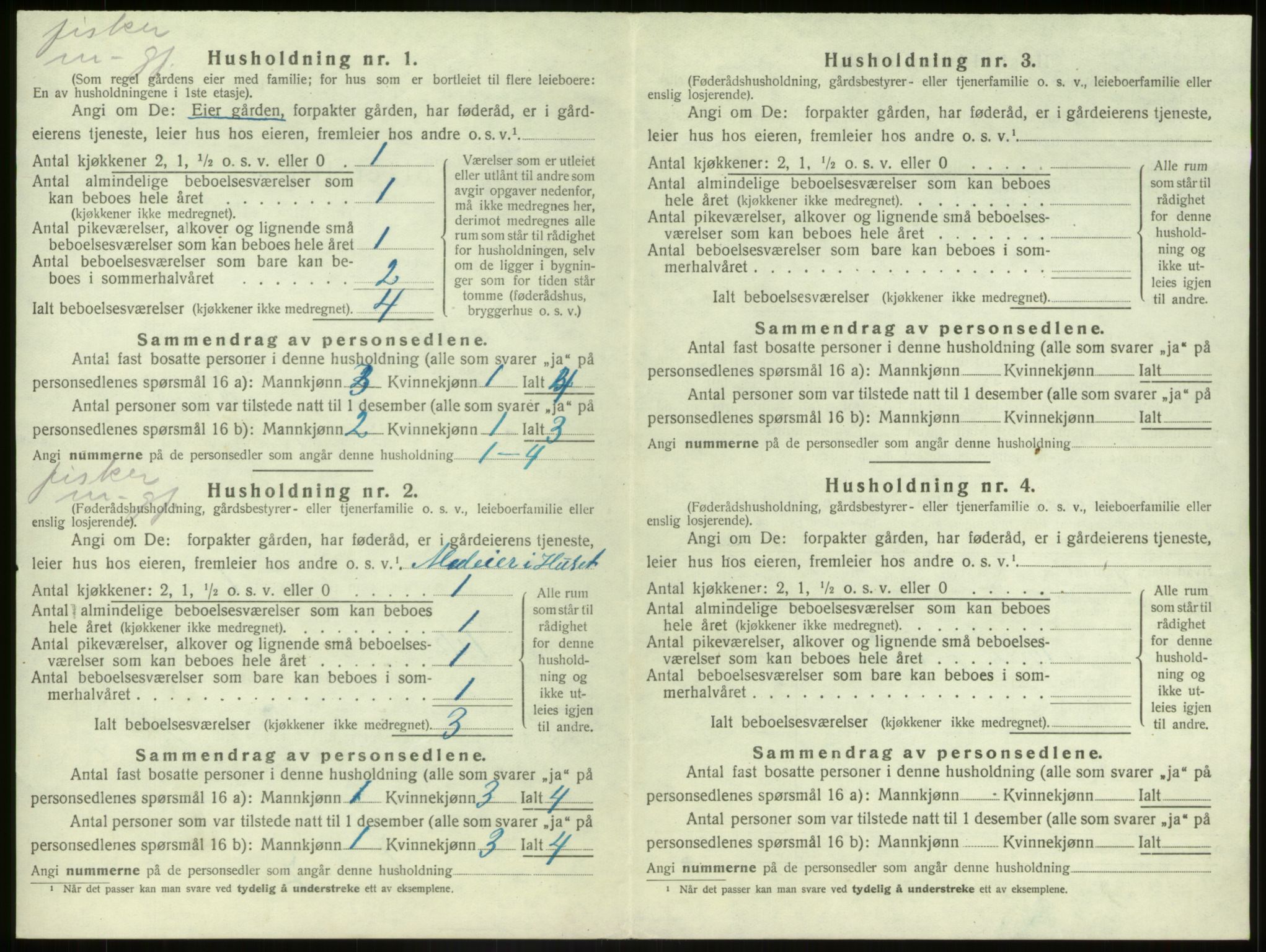 SAB, 1920 census for Bremanger, 1920, p. 749