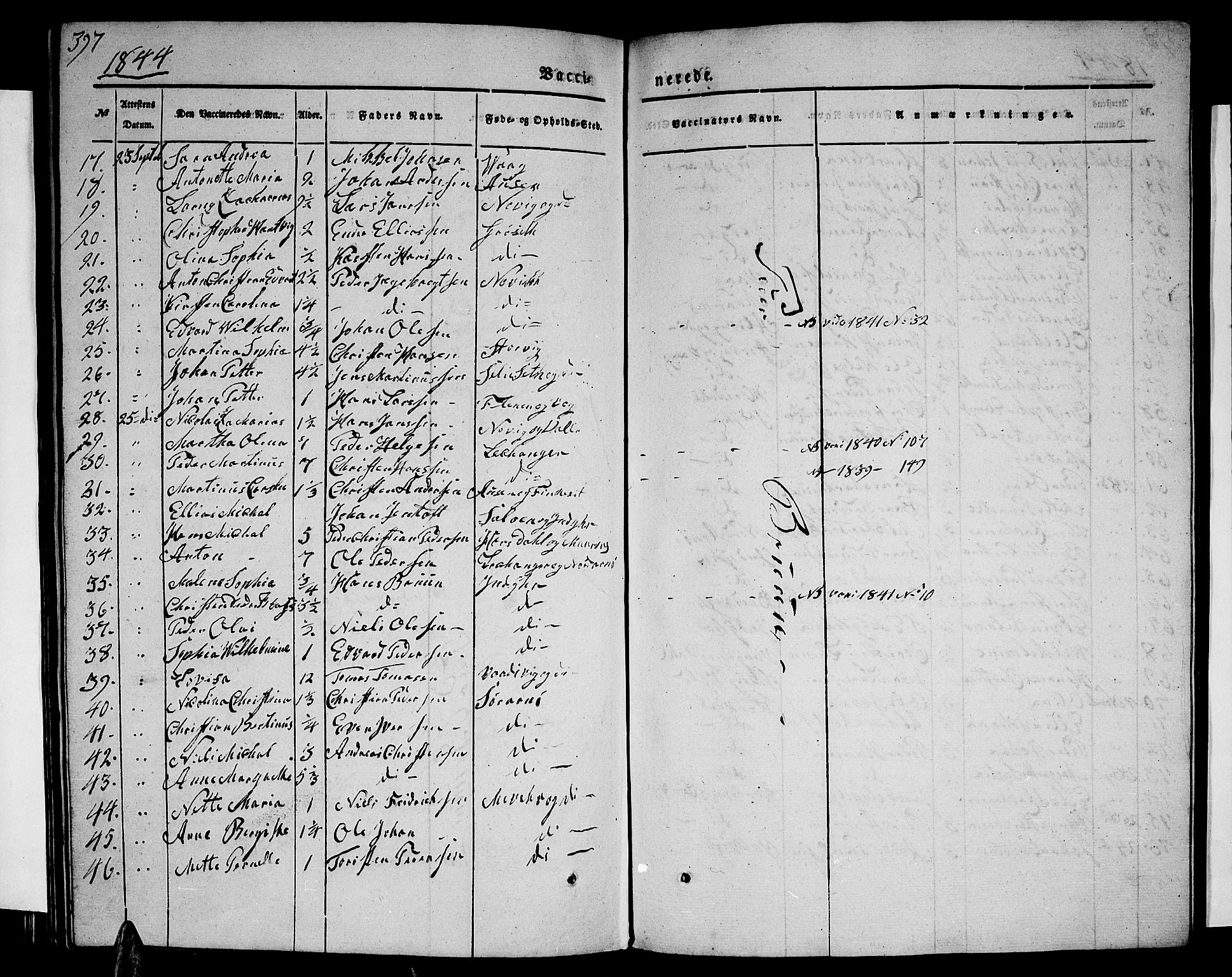 Ministerialprotokoller, klokkerbøker og fødselsregistre - Nordland, SAT/A-1459/805/L0106: Parish register (copy) no. 805C02, 1841-1861, p. 397