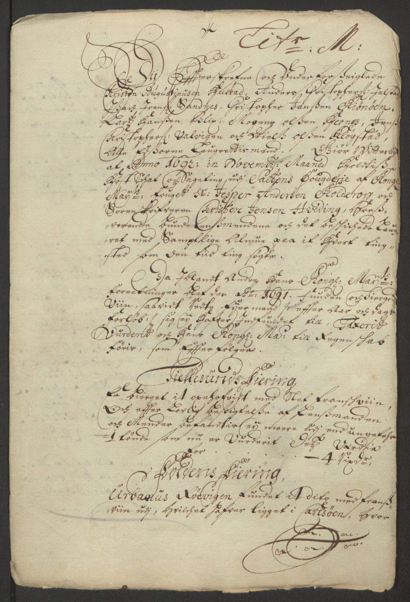 Rentekammeret inntil 1814, Reviderte regnskaper, Fogderegnskap, RA/EA-4092/R66/L4577: Fogderegnskap Salten, 1691-1693, p. 235
