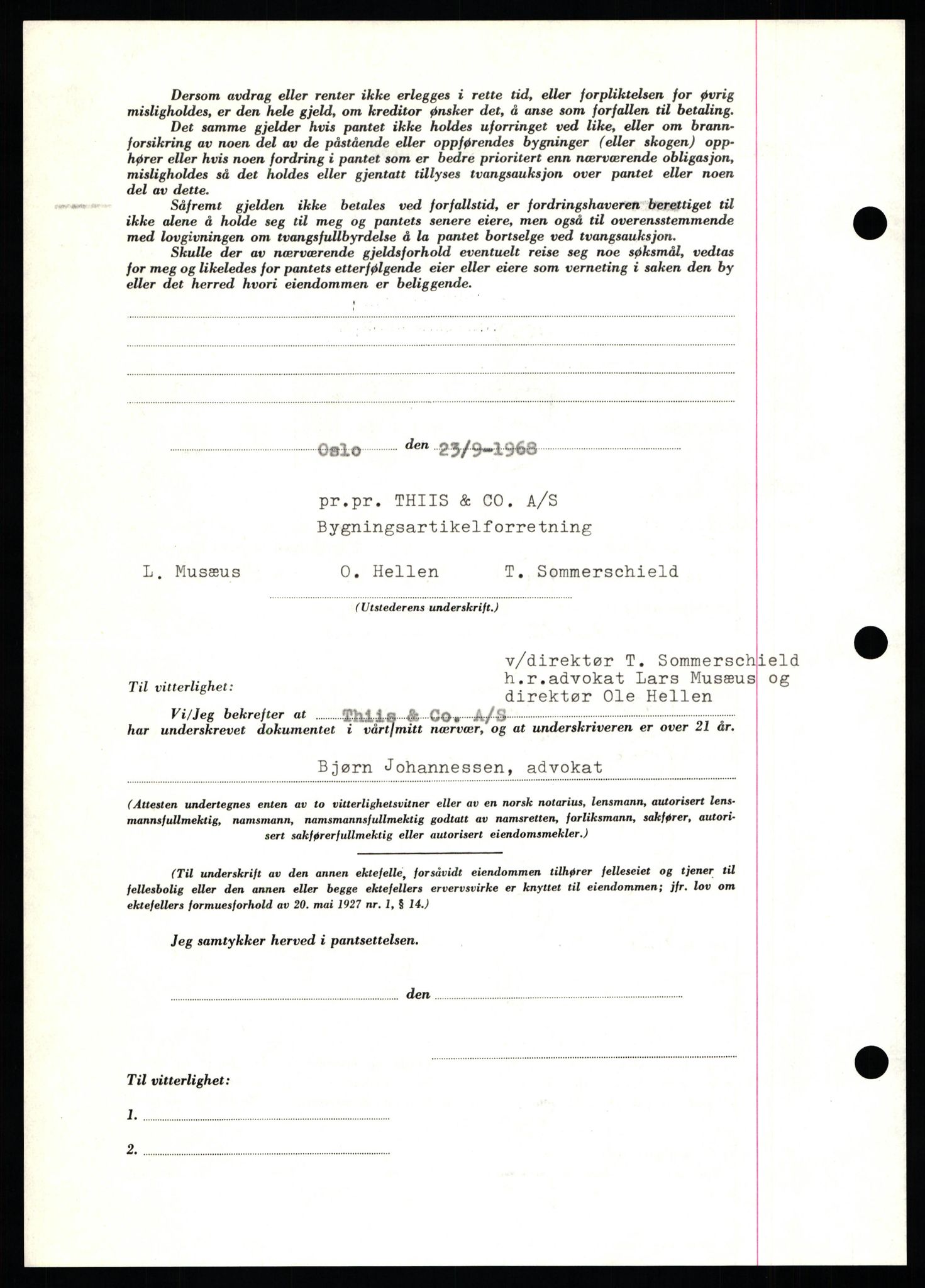 Nord-Hedmark sorenskriveri, AV/SAH-TING-012/H/Hb/Hbf/L0077: Mortgage book no. B77, 1968-1969, Diary no: : 5271/1968