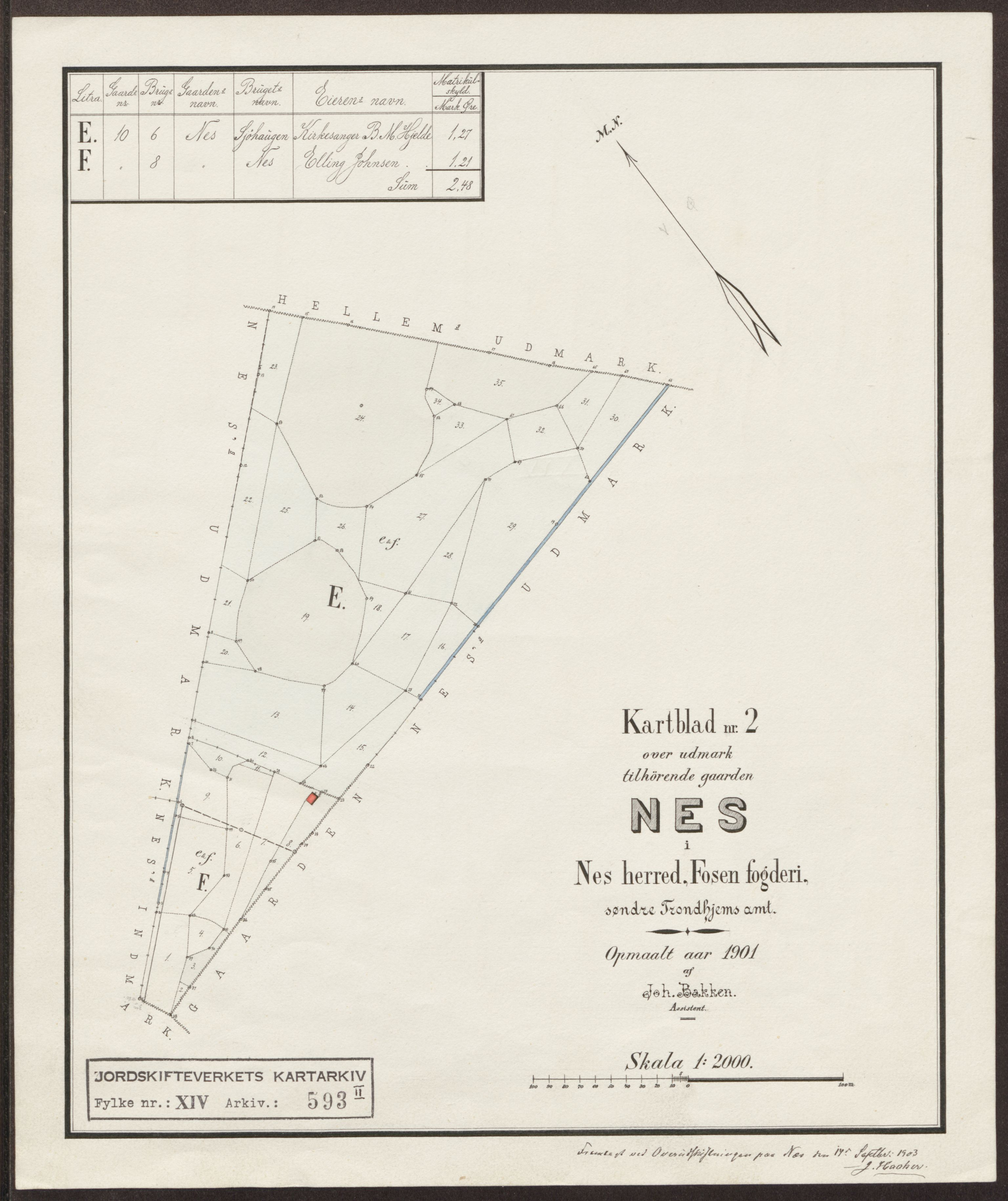 Jordskifteverkets kartarkiv, RA/S-3929/T, 1859-1988, p. 816
