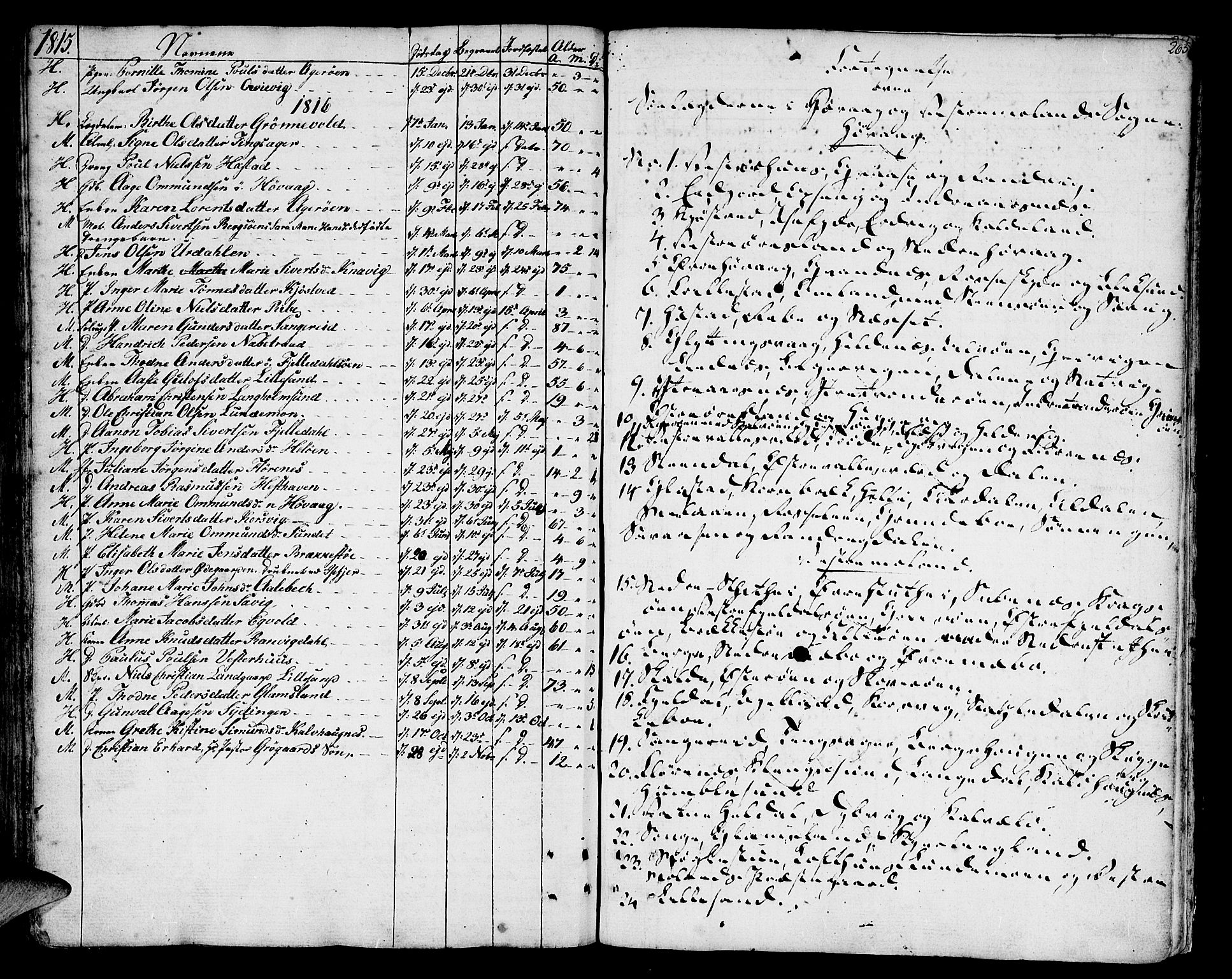 Vestre Moland sokneprestkontor, AV/SAK-1111-0046/F/Fa/Fab/L0002: Parish register (official) no. A 2, 1760-1816, p. 265