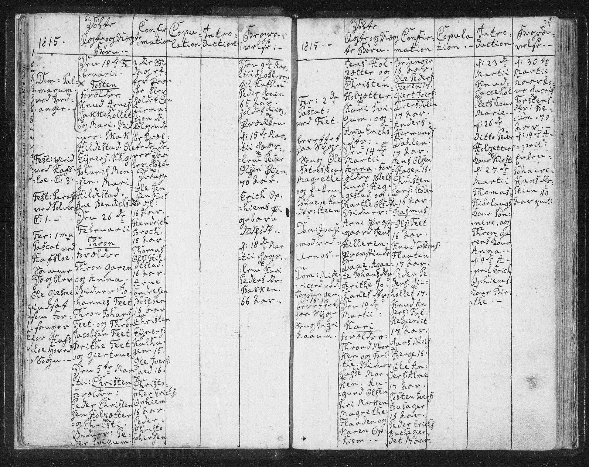 Hafslo sokneprestembete, AV/SAB-A-80301/H/Haa/Haaa/L0003: Parish register (official) no. A 3, 1807-1821, p. 25