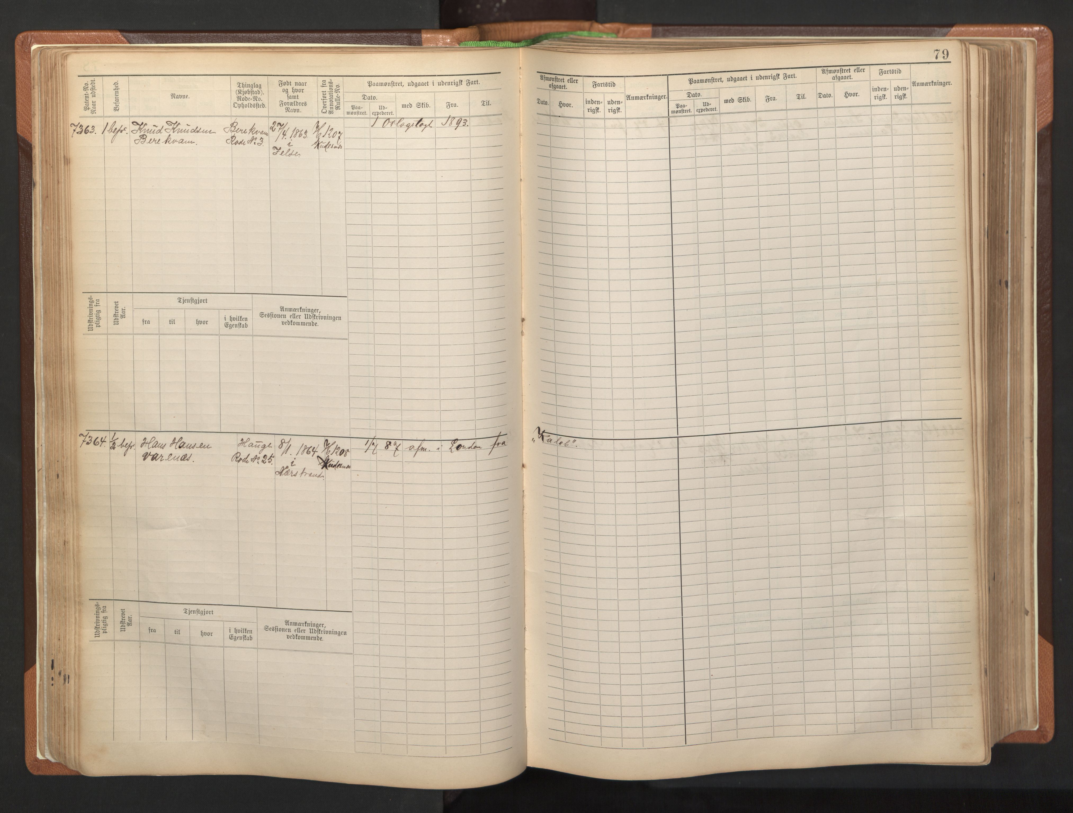 Stavanger sjømannskontor, AV/SAST-A-102006/F/Fb/Fbb/L0012: Sjøfartshovedrulle, patentnr. 7207-8158, 1894-1904, p. 82