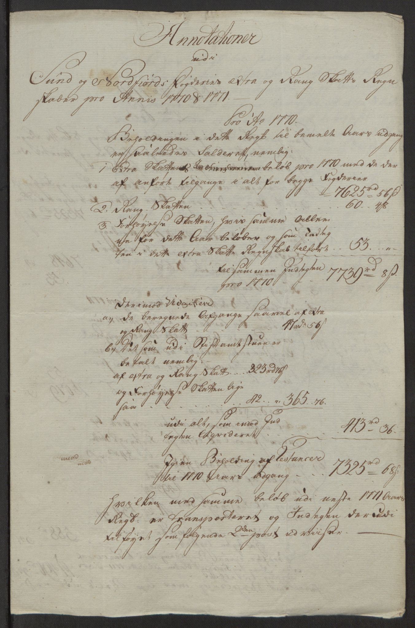 Rentekammeret inntil 1814, Reviderte regnskaper, Fogderegnskap, RA/EA-4092/R53/L3551: Ekstraskatten Sunn- og Nordfjord, 1772, p. 36