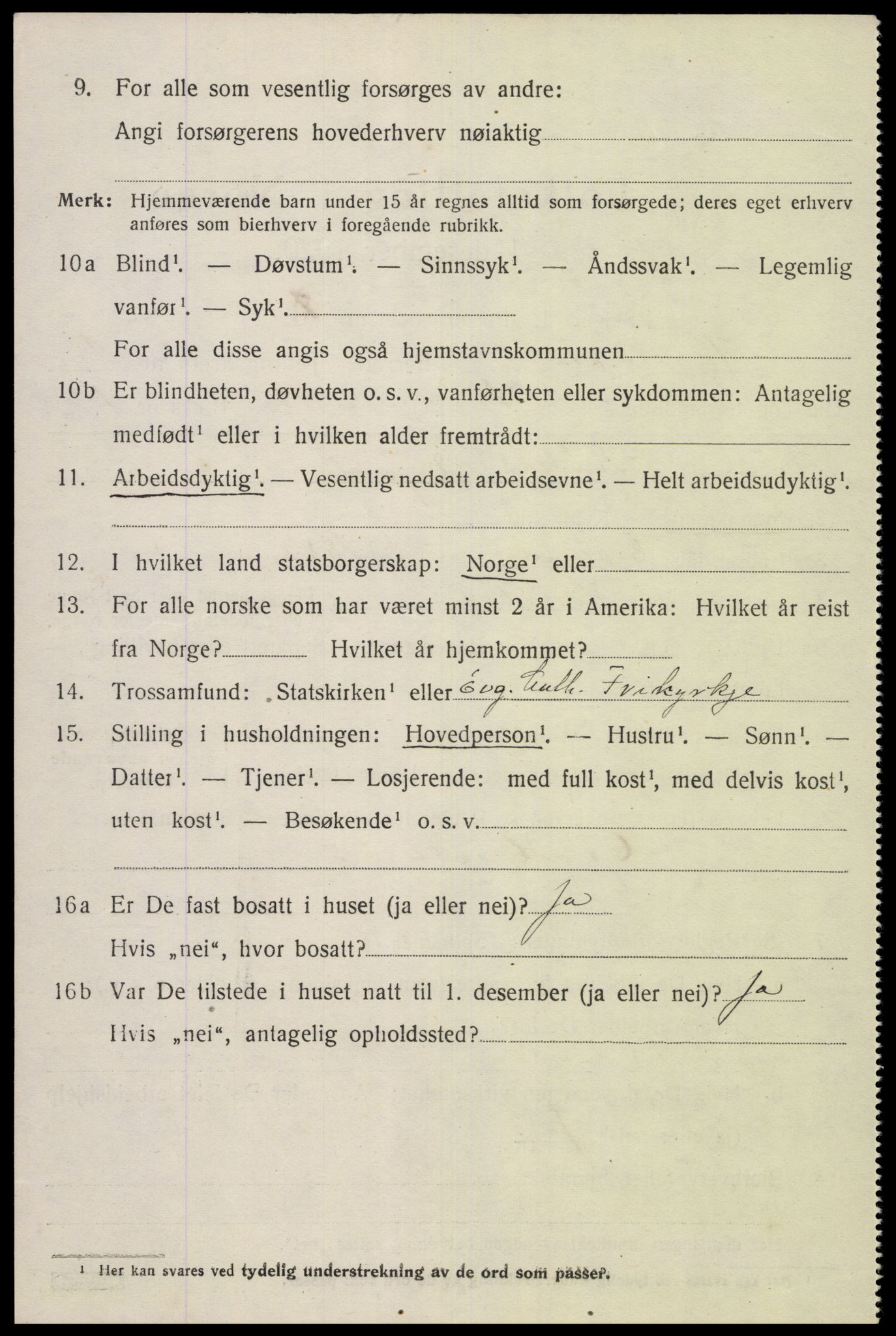 SAK, 1920 census for Hægeland, 1920, p. 398
