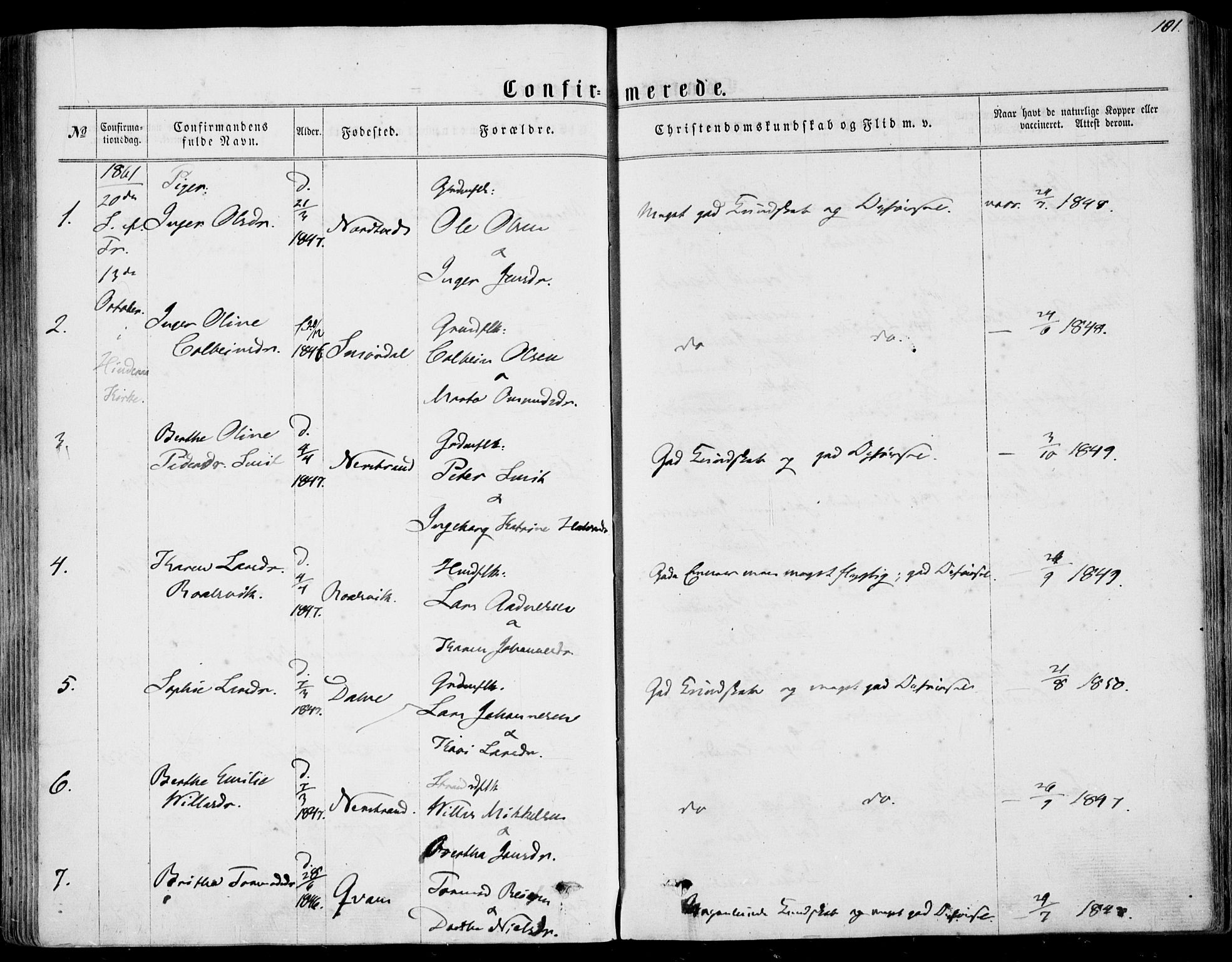 Nedstrand sokneprestkontor, AV/SAST-A-101841/01/IV: Parish register (official) no. A 9, 1861-1876, p. 101