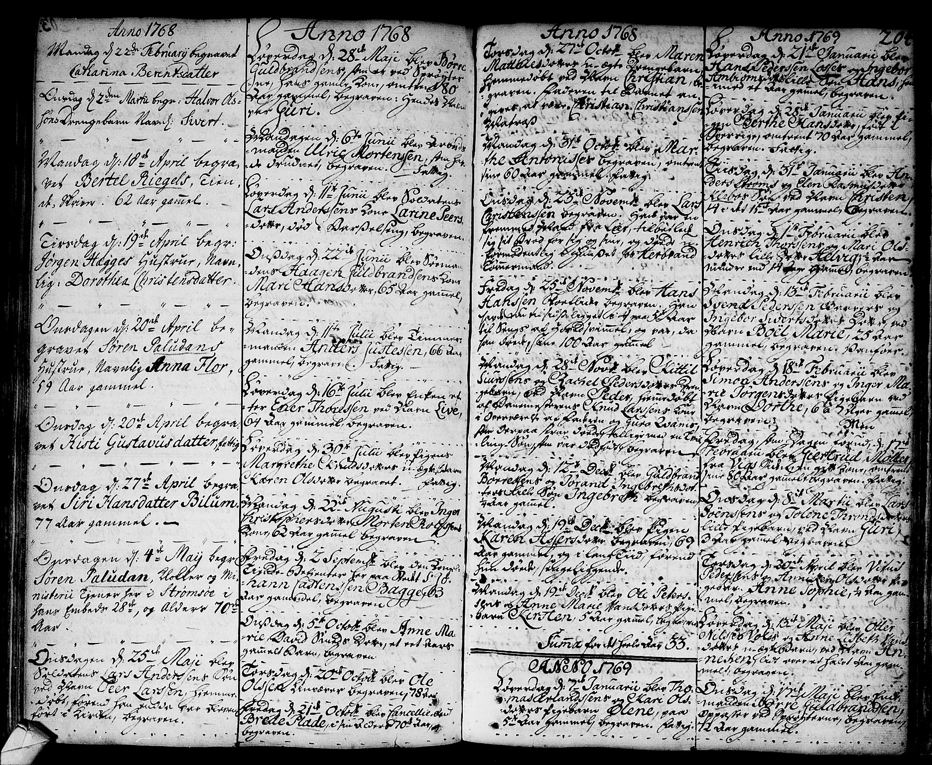 Strømsø kirkebøker, SAKO/A-246/F/Fa/L0009: Parish register (official) no. I 9, 1752-1791, p. 204