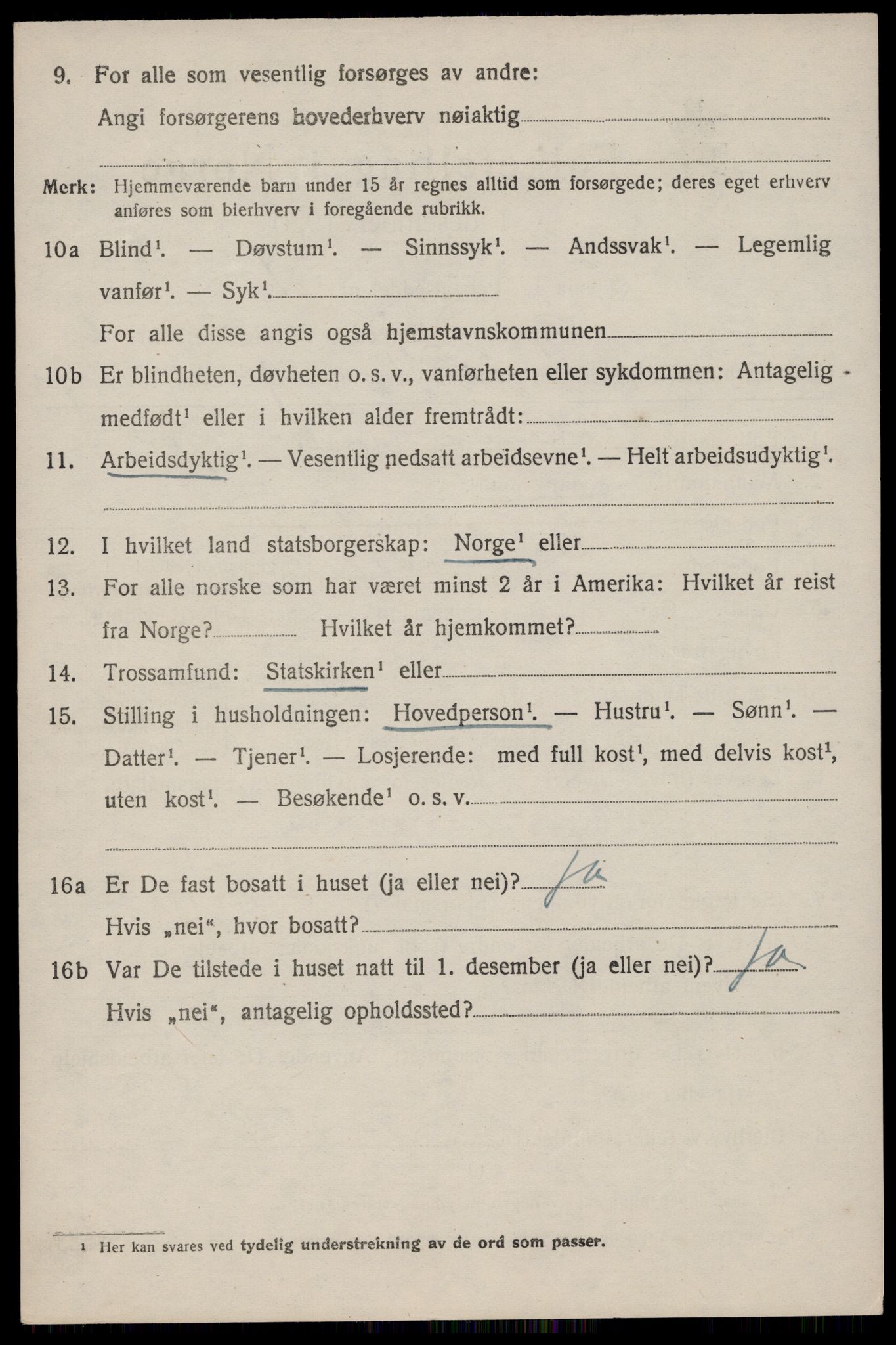 SAST, 1920 census for Skjold, 1920, p. 3347