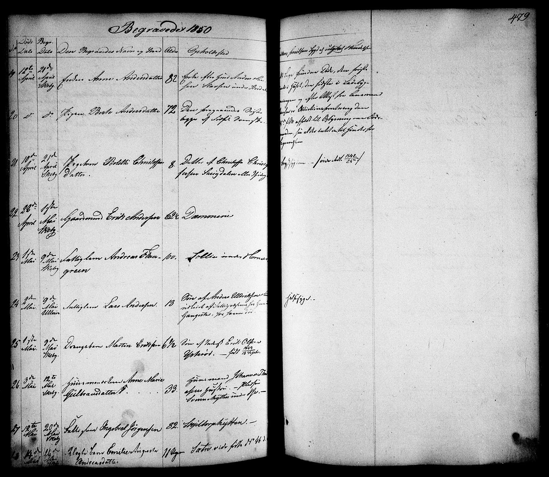 Skjeberg prestekontor Kirkebøker, AV/SAO-A-10923/F/Fa/L0006: Parish register (official) no. I 6, 1846-1858, p. 479