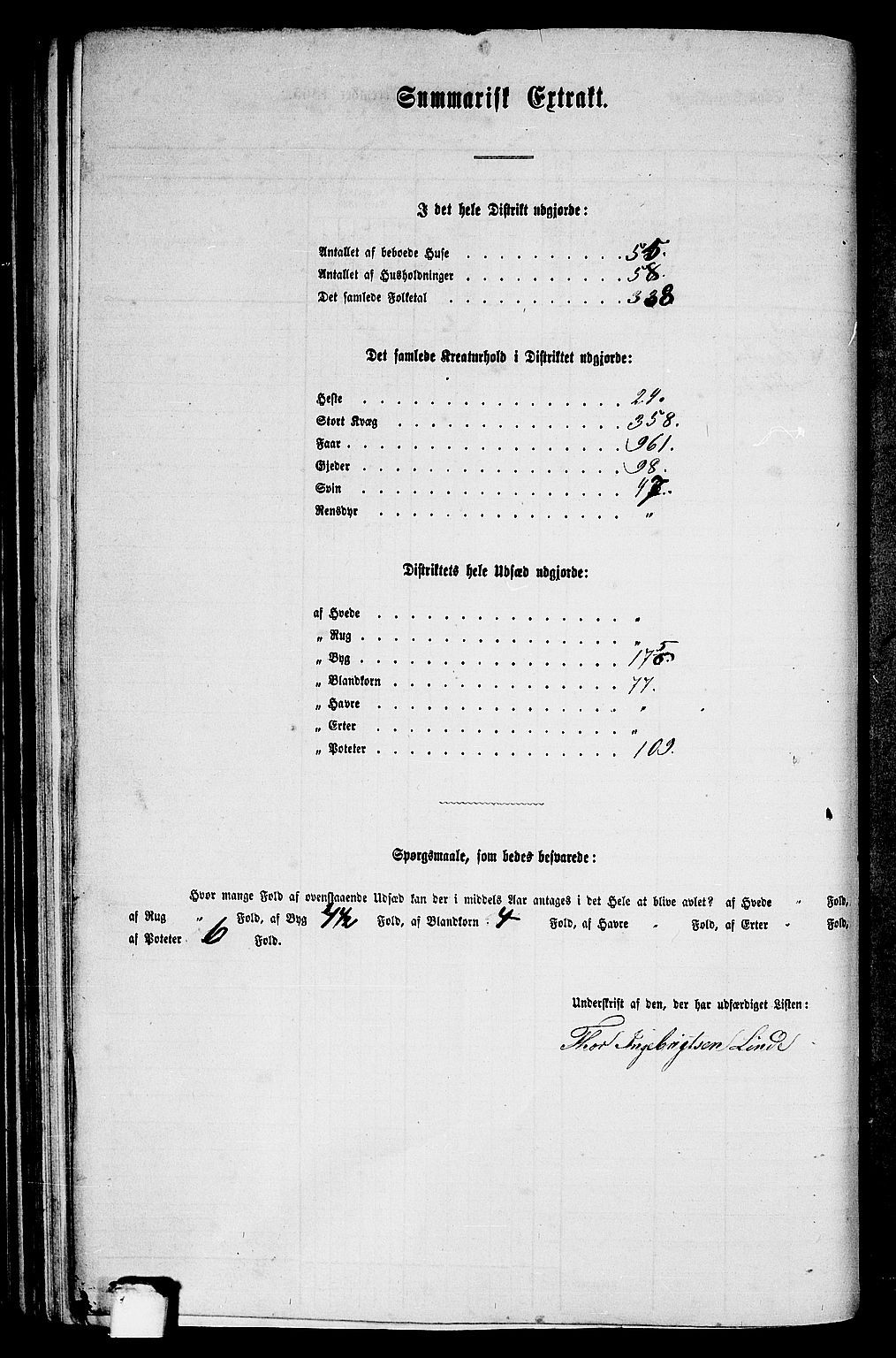 RA, 1865 census for Vik, 1865, p. 107