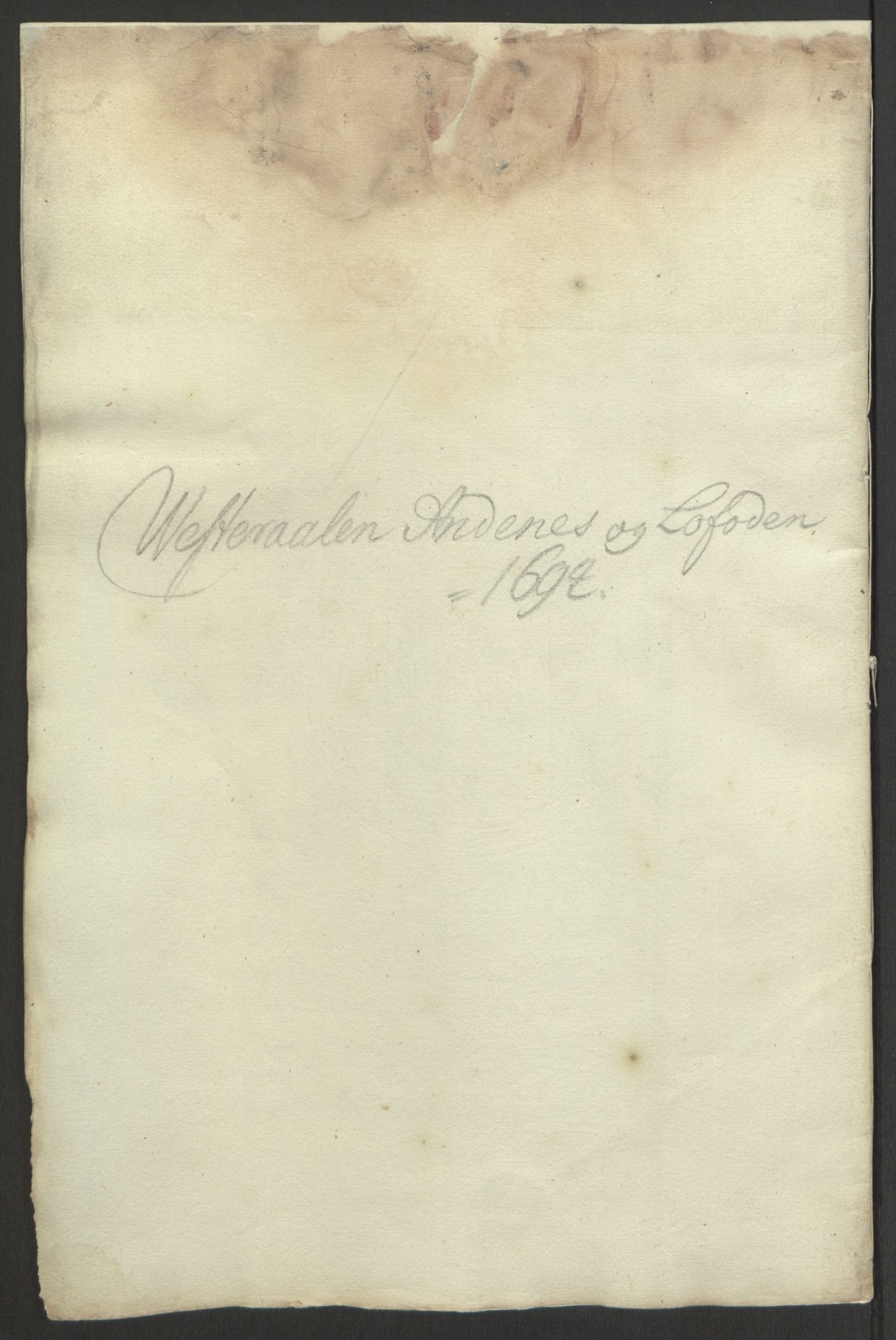Rentekammeret inntil 1814, Reviderte regnskaper, Fogderegnskap, RA/EA-4092/R67/L4677: Fogderegnskap Vesterålen, Andenes og Lofoten, 1694-1695, p. 144
