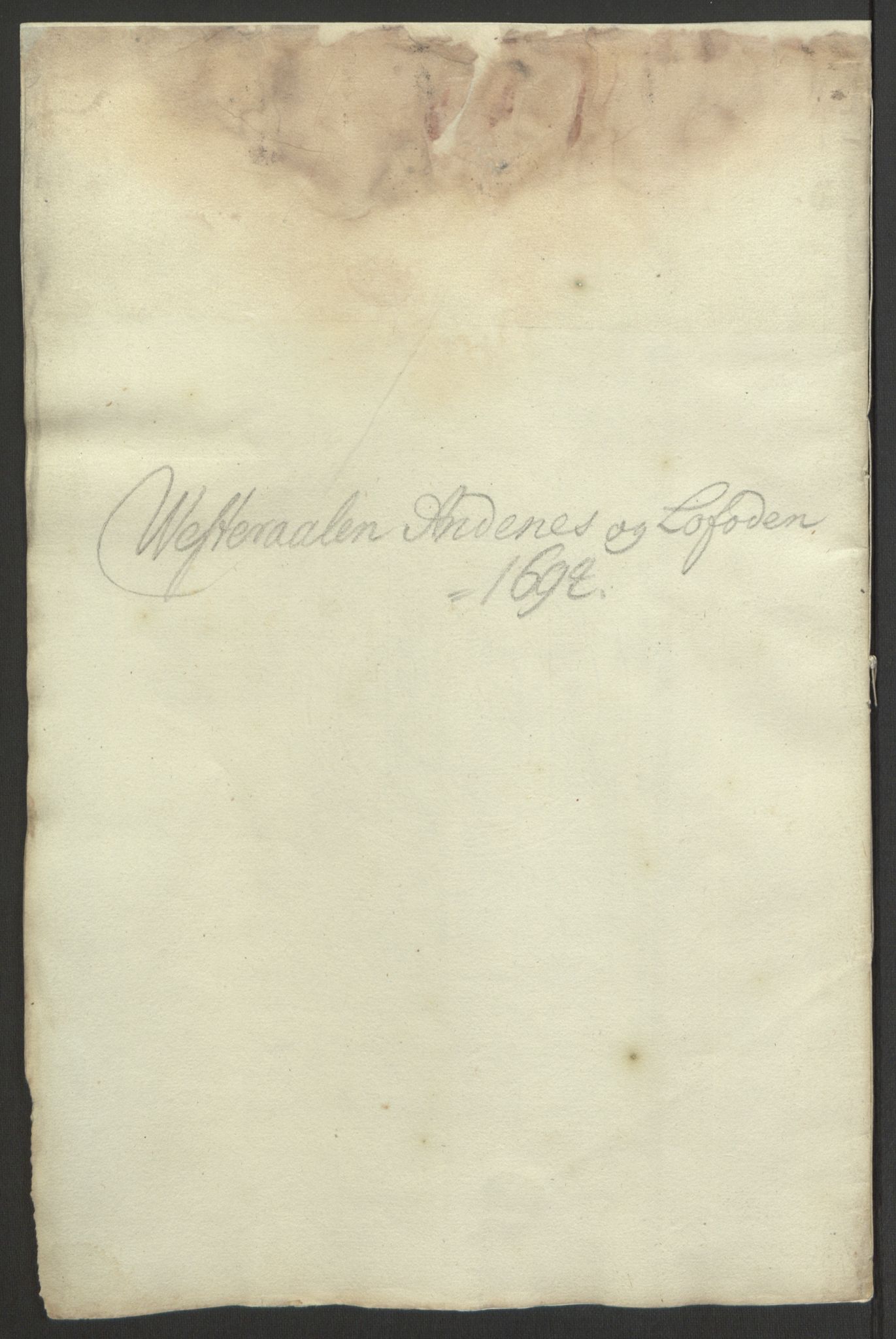 Rentekammeret inntil 1814, Reviderte regnskaper, Fogderegnskap, AV/RA-EA-4092/R67/L4677: Fogderegnskap Vesterålen, Andenes og Lofoten, 1694-1695, p. 144