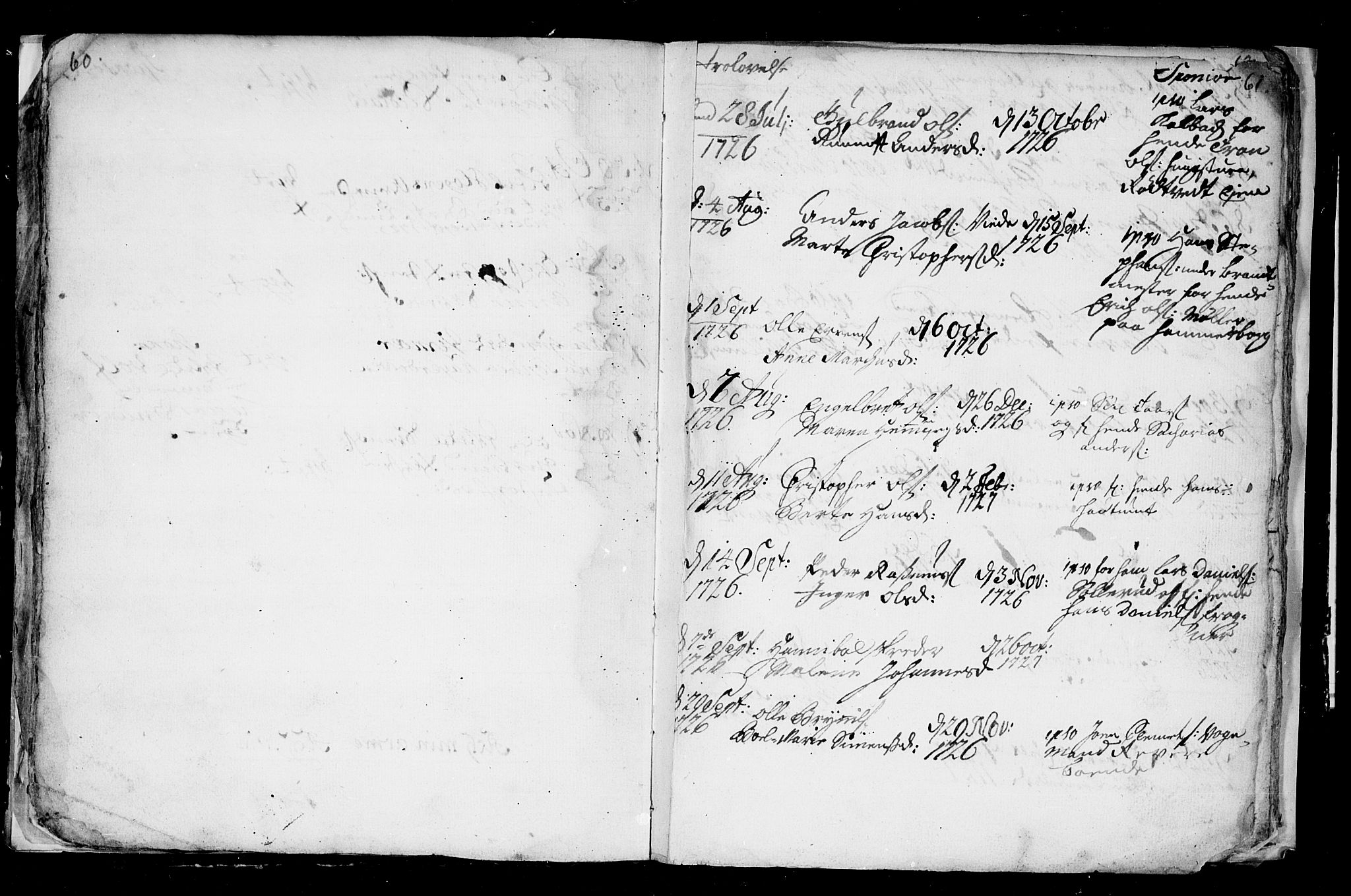 Aker prestekontor kirkebøker, SAO/A-10861/F/L0003: Parish register (official) no. 3, 1723-1731, p. 60-61