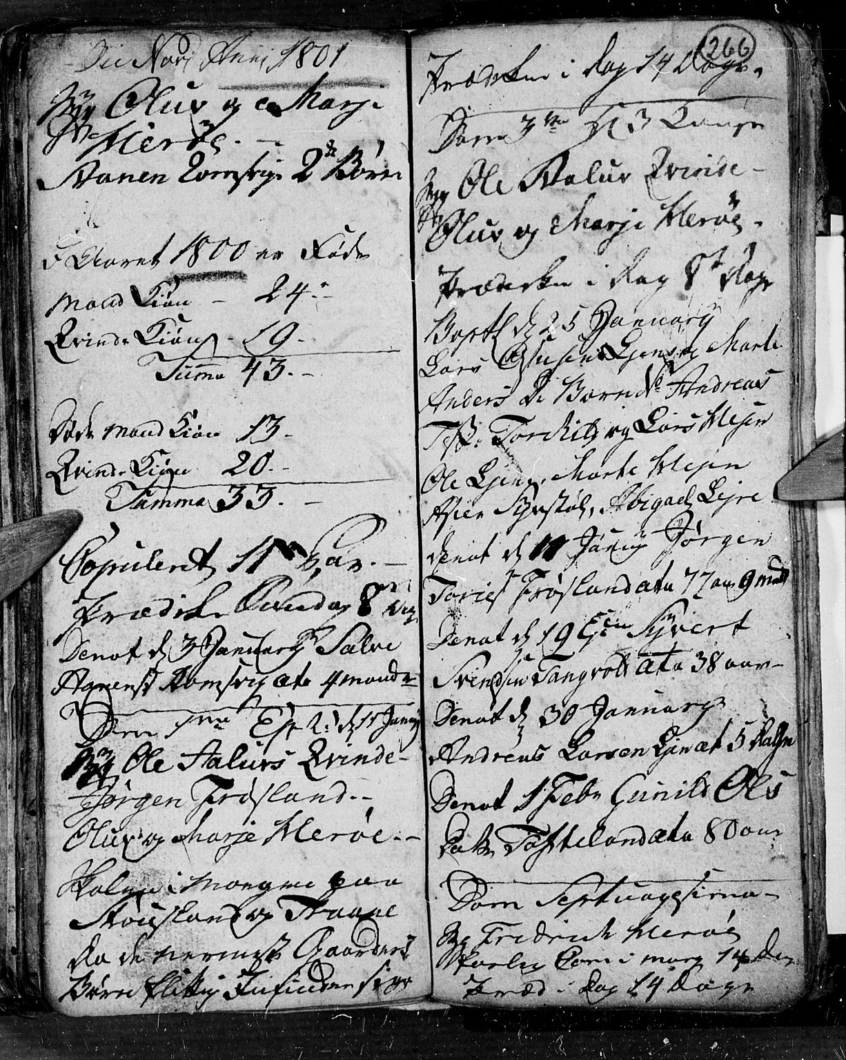 Søgne sokneprestkontor, AV/SAK-1111-0037/F/Fb/Fbb/L0001: Parish register (copy) no. B 1, 1779-1802, p. 266