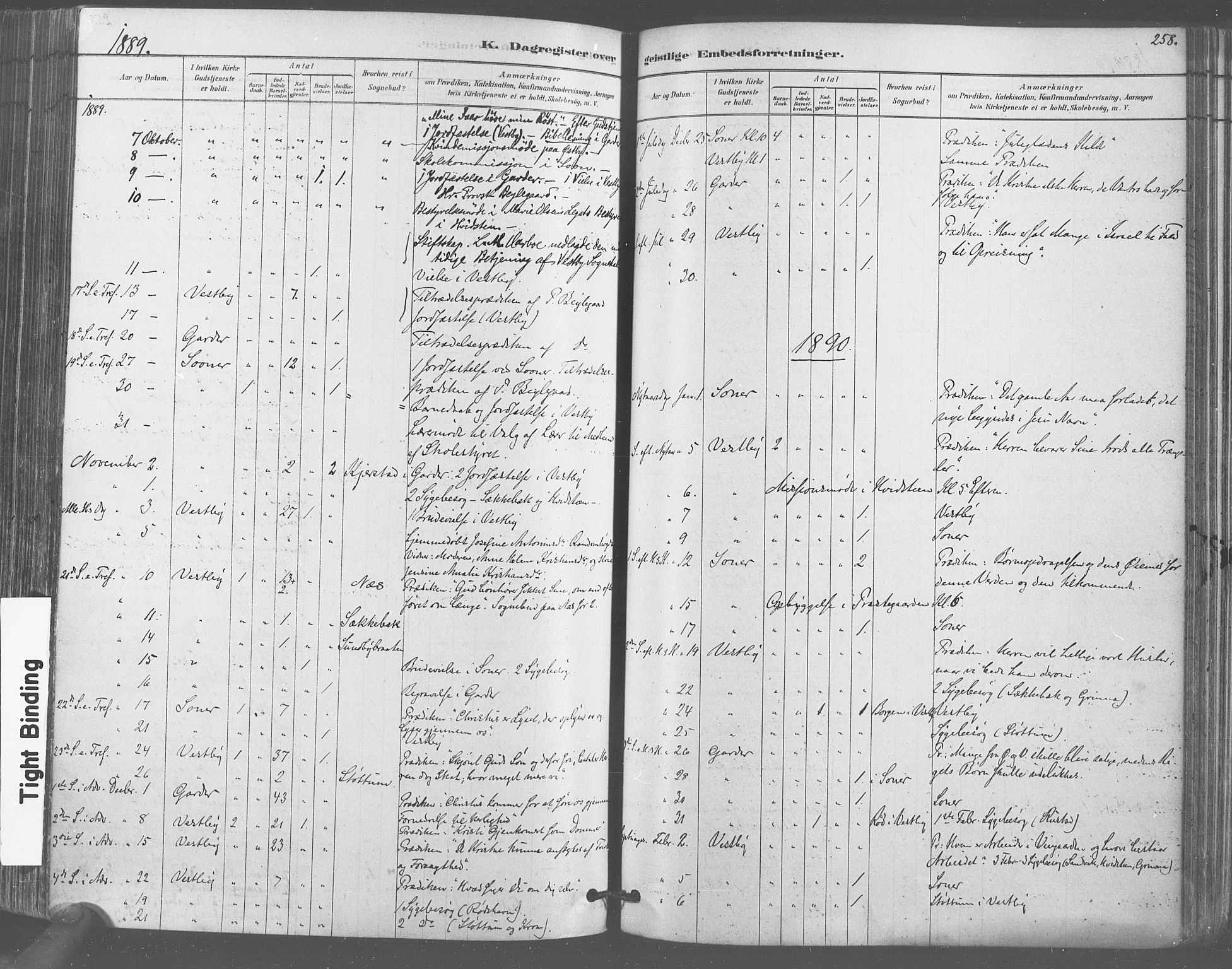 Vestby prestekontor Kirkebøker, AV/SAO-A-10893/F/Fa/L0009: Parish register (official) no. I 9, 1878-1900, p. 258