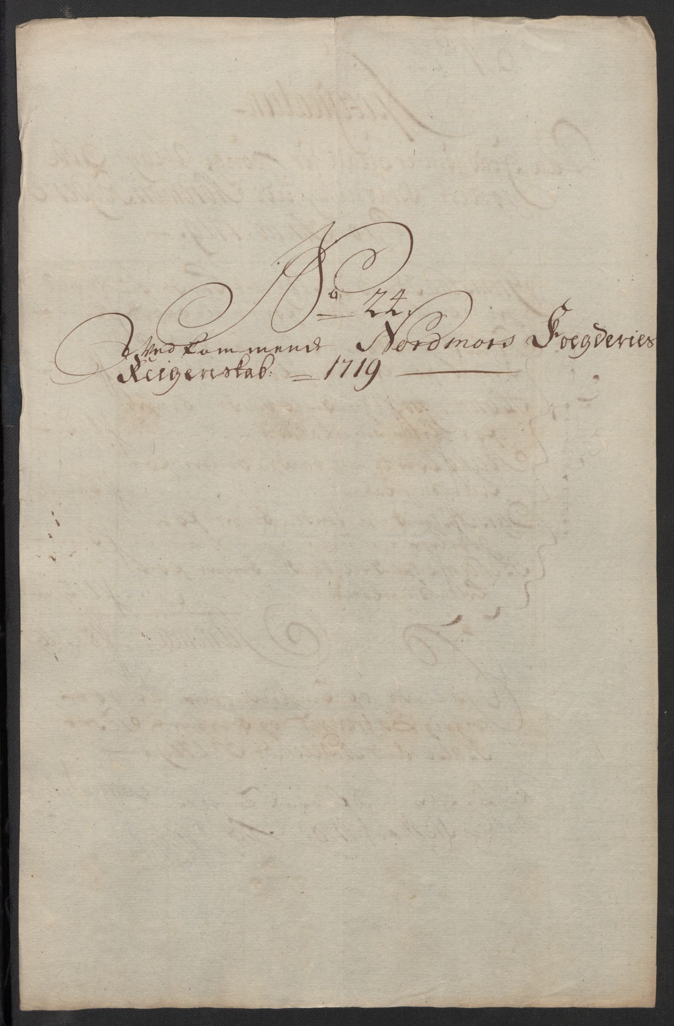Rentekammeret inntil 1814, Reviderte regnskaper, Fogderegnskap, RA/EA-4092/R56/L3752: Fogderegnskap Nordmøre, 1719, p. 190