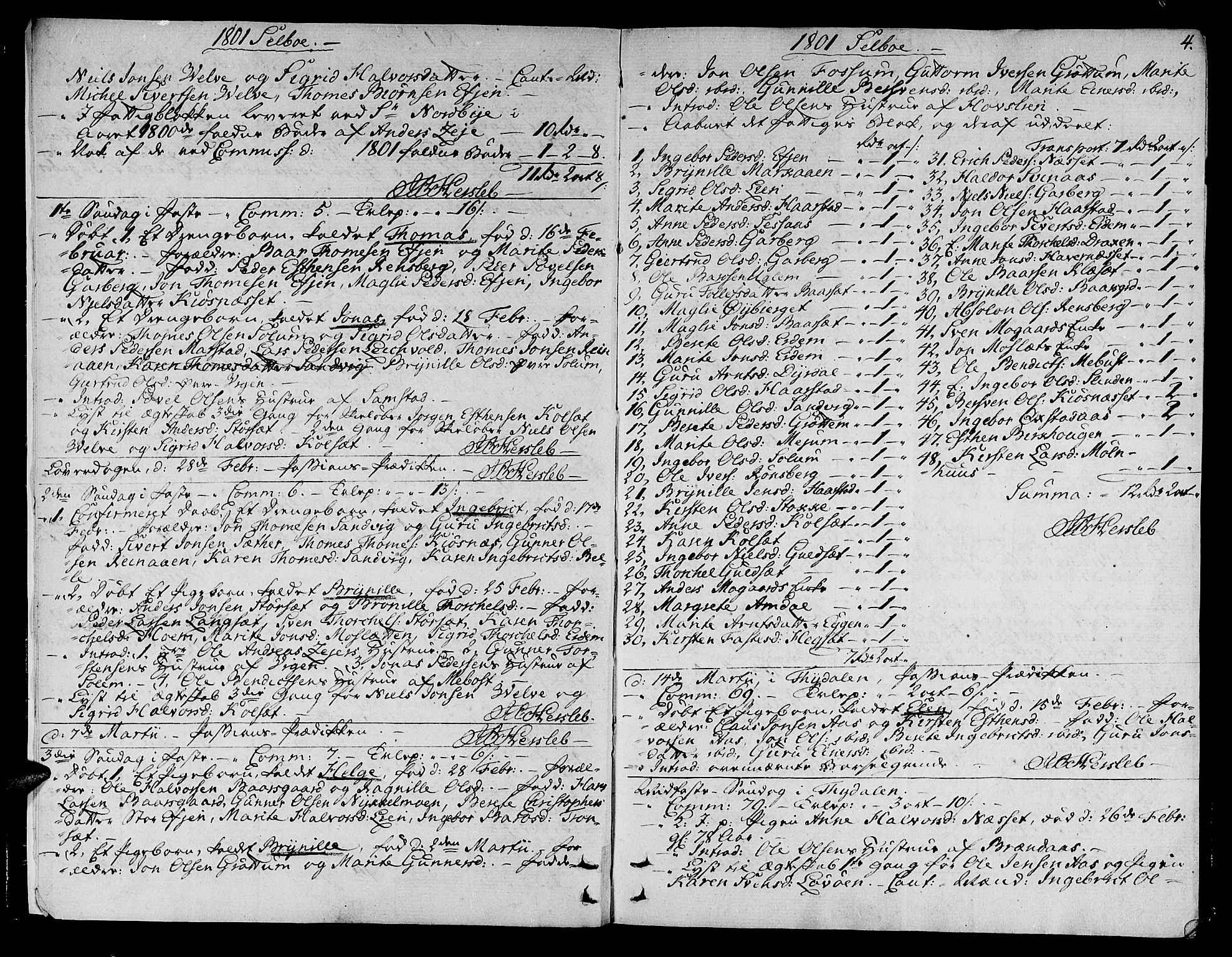 Ministerialprotokoller, klokkerbøker og fødselsregistre - Sør-Trøndelag, SAT/A-1456/695/L1140: Parish register (official) no. 695A03, 1801-1815, p. 4
